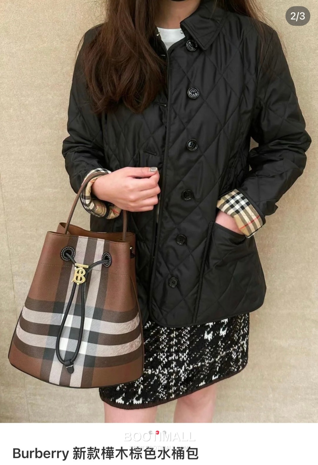 Burberry Bucket 6911630 Birch Brown Bag 버버리 버킷 6911630 버치 브라운 26cm 11