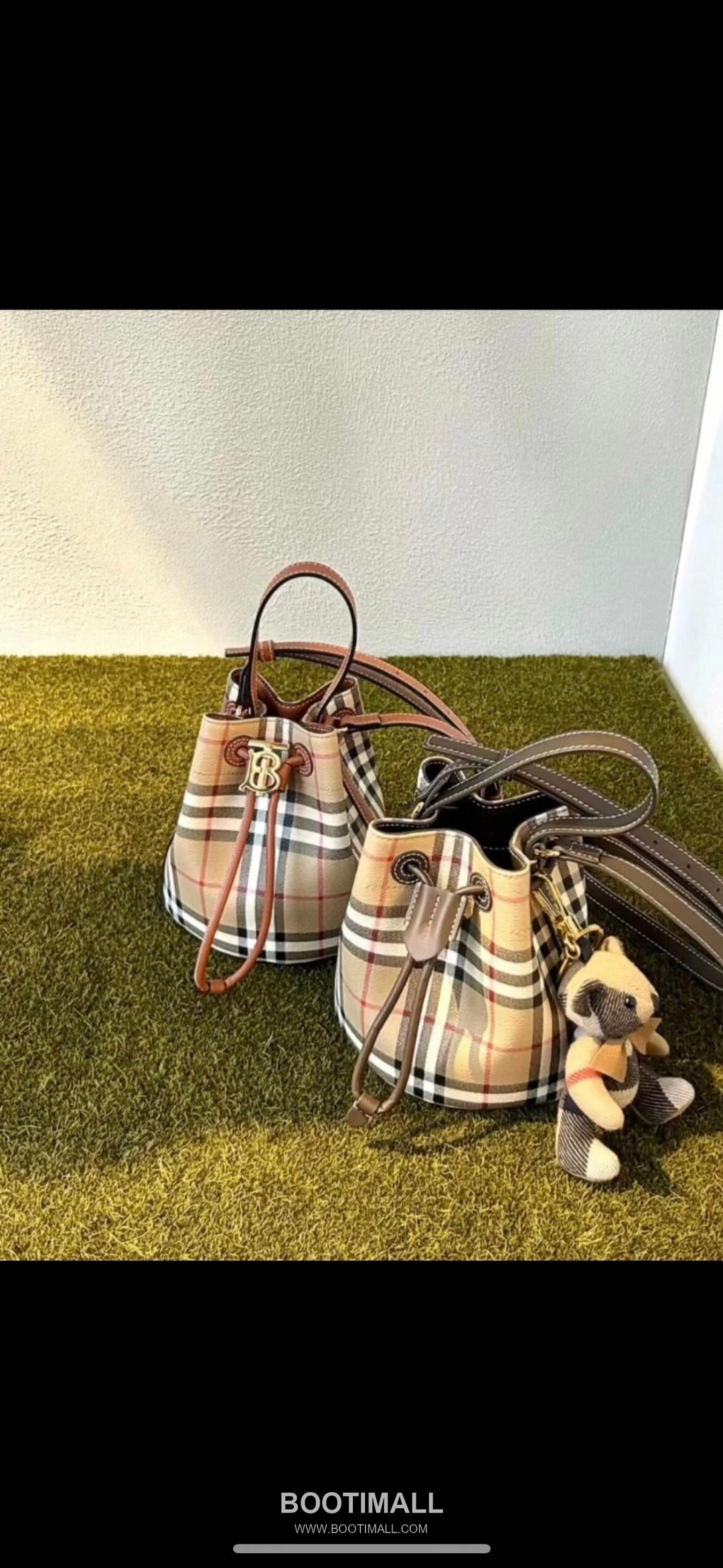 Burberry 184160 Small Bucket Eco-Friendly Synthetic New Color Bag 버버리 184160 스몰 버킷 친환경 합성 소재 뉴 컬러 18.5cm 3