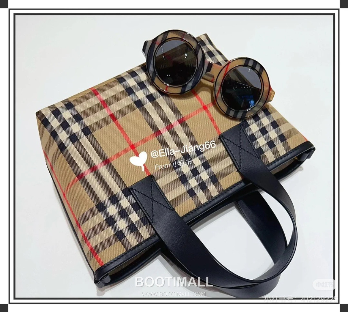 Burberry Check Canvas 246145 Cotton Beige Tote Bag 버버리 체크 캔버스 246145 코튼 베이지 토트백 27cm 8