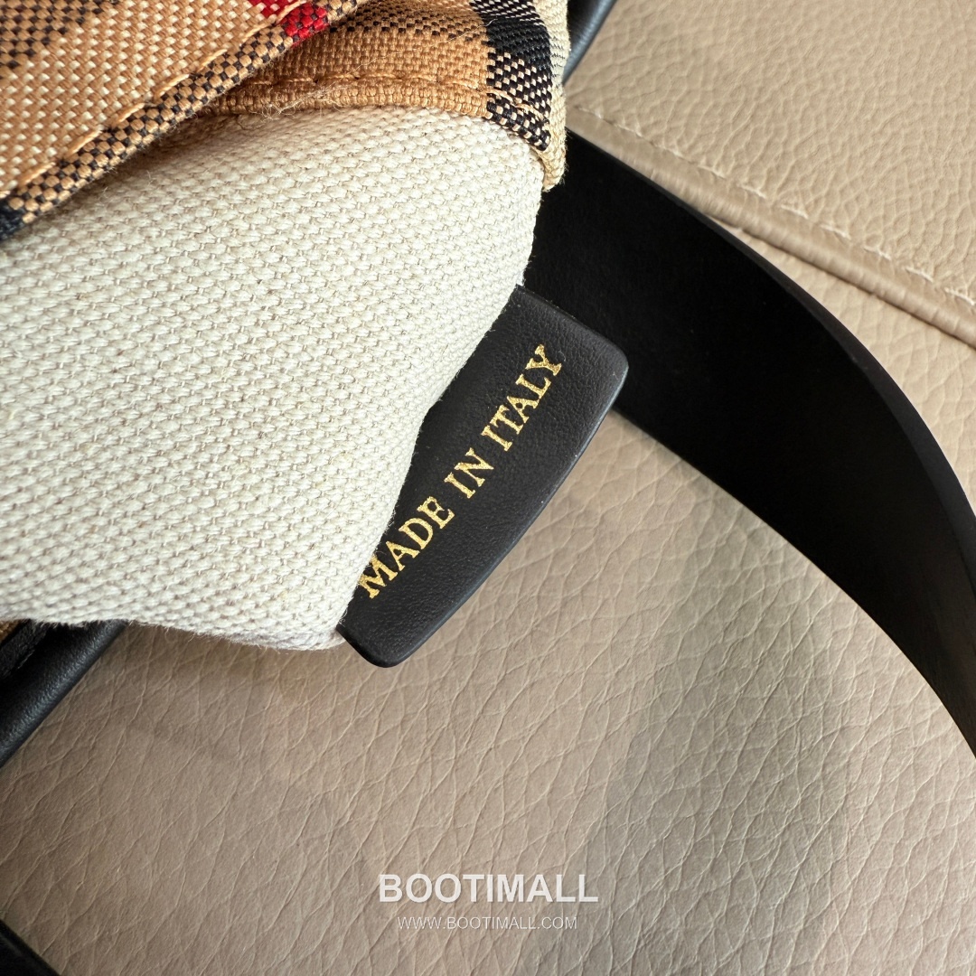 Burberry Check Canvas 246145 Cotton Beige Tote Bag 버버리 체크 캔버스 246145 코튼 베이지 토트백 27cm 16