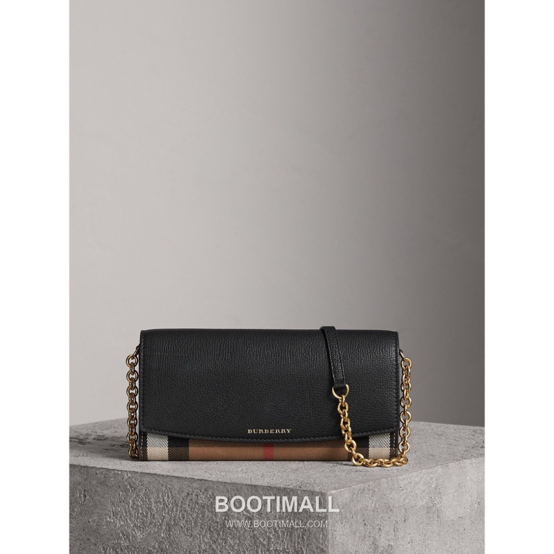 Burberry House Check Chain Wallet 250145 Canvas Beige 버버리 하우스 체크 체인 지갑 250145 캔버스 베이지 21cm 2
