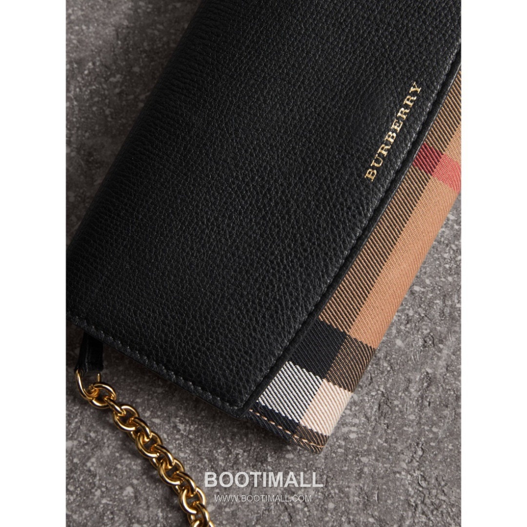 Burberry House Check Chain Wallet 250145 Canvas Beige 버버리 하우스 체크 체인 지갑 250145 캔버스 베이지 21cm 3