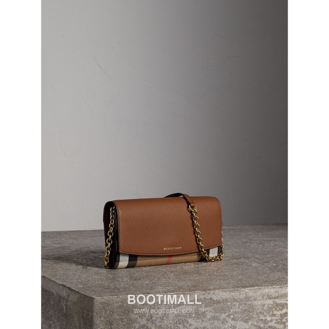 Burberry House Check Chain Wallet 250145 Canvas Beige 버버리 하우스 체크 체인 지갑 250145 캔버스 베이지 21cm 7