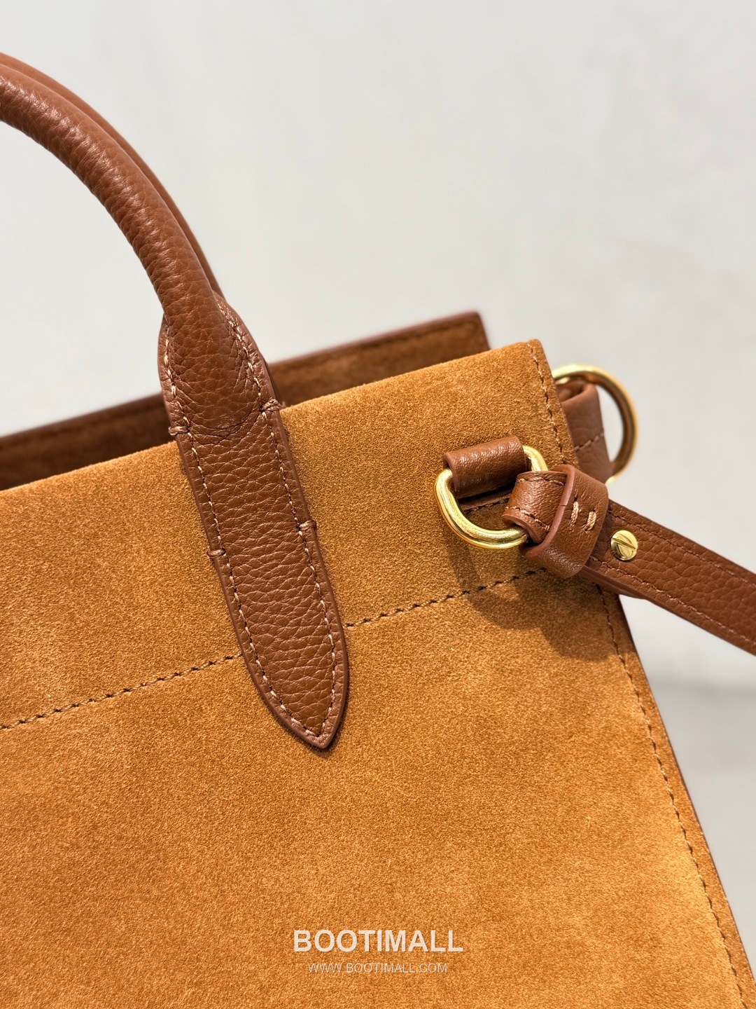 Burberry Cotswolds Tote Suede Leather Beige Bag 버버리 코츠월즈 토트 349168 스웨이드 레더 베이지 25cm 11