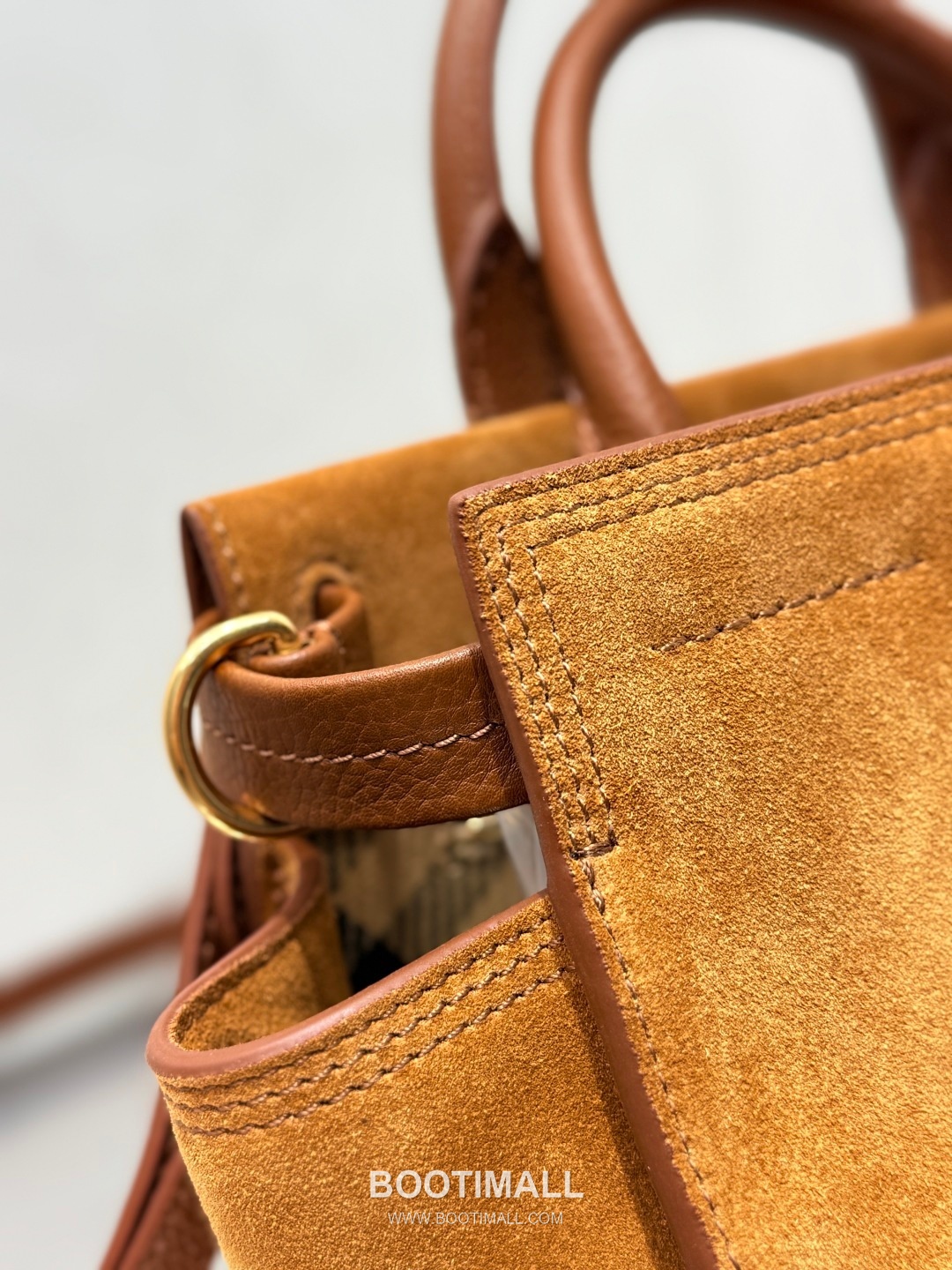 Burberry Cotswolds Tote Suede Leather Beige Bag 버버리 코츠월즈 토트 349168 스웨이드 레더 베이지 25cm 13