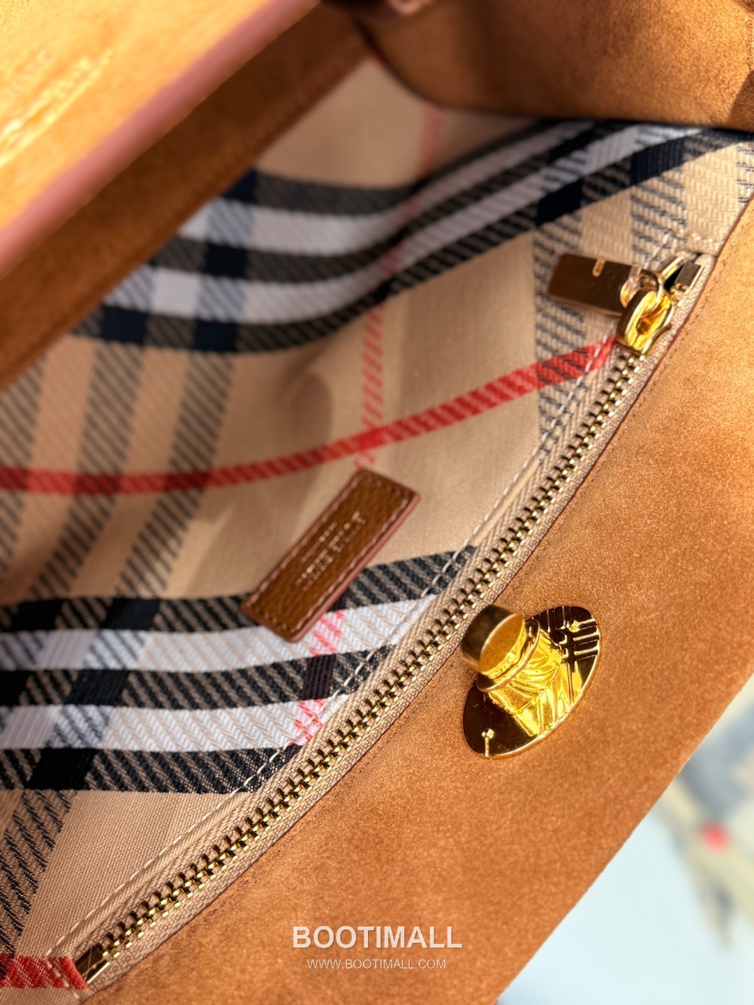 Burberry Cotswolds Tote Suede Leather Beige Bag 버버리 코츠월즈 토트 349168 스웨이드 레더 베이지 25cm 15