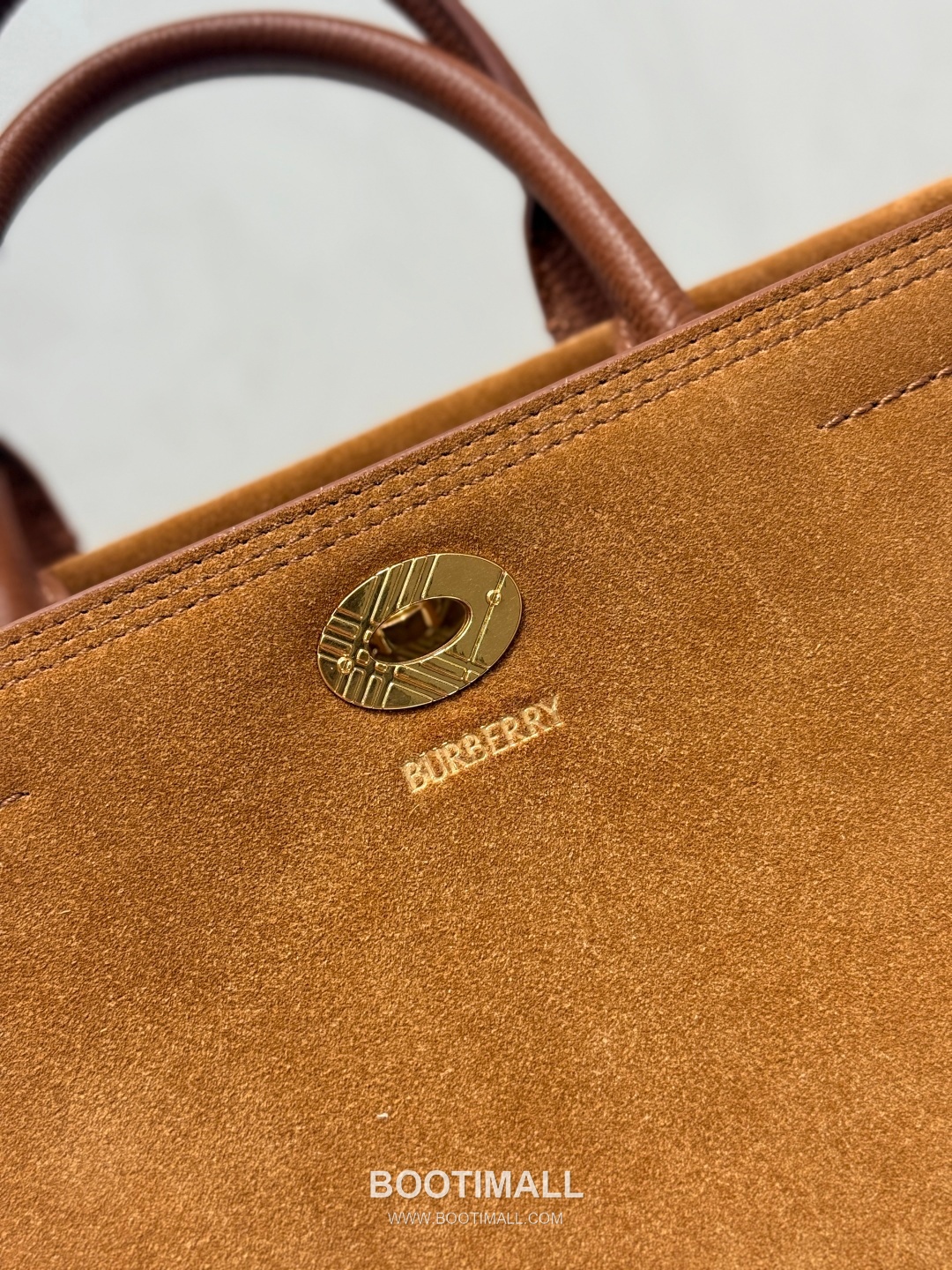 Burberry Cotswolds Tote Suede Leather Beige Bag 버버리 코츠월즈 토트 343173 스웨이드 레더 베이지 31cm 9