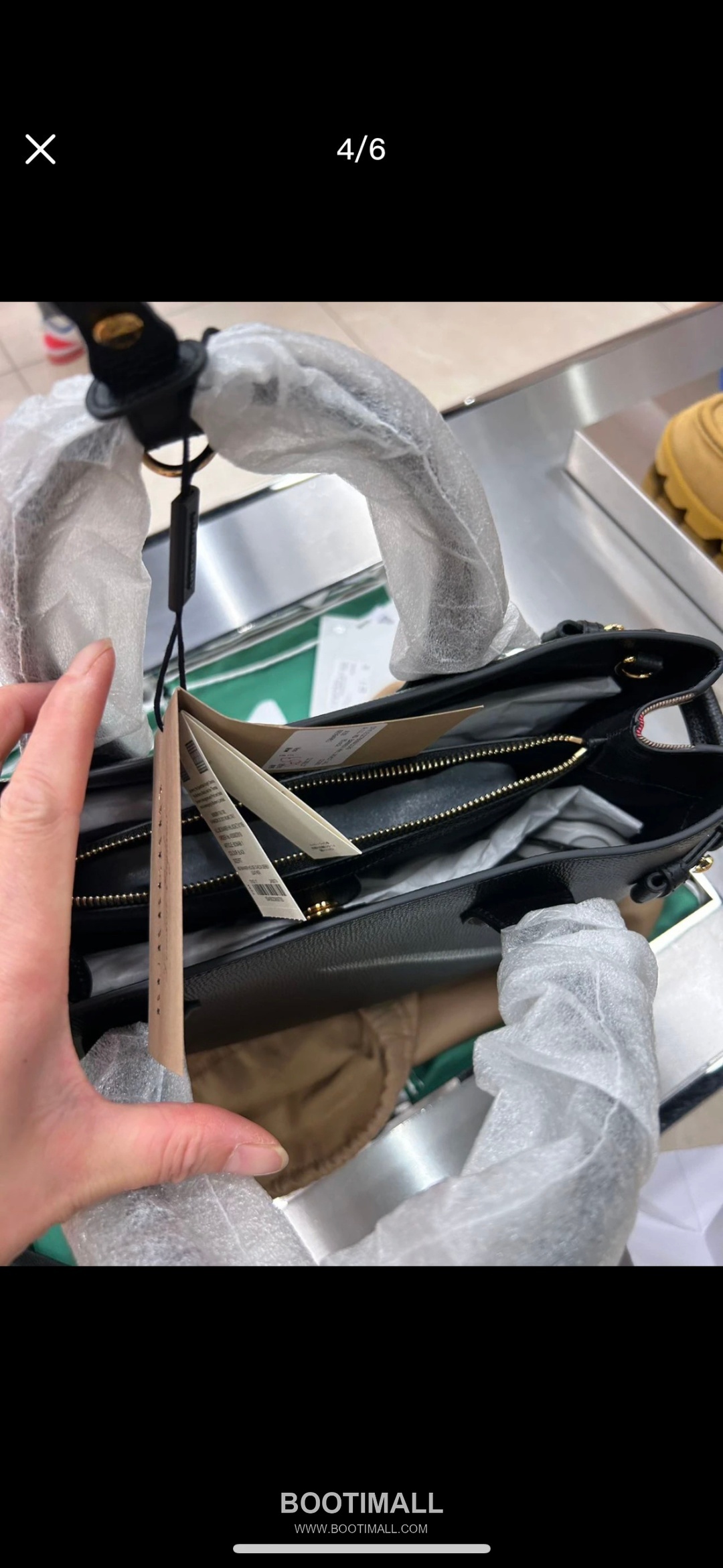 Burberry The Banner House Check Cotton Canvas, Grained Calfskin Tote Bag 버버리 더 배너 하우스 체크 코튼 캔버스, 그레인드 카프스킨 토트백 34cm 8