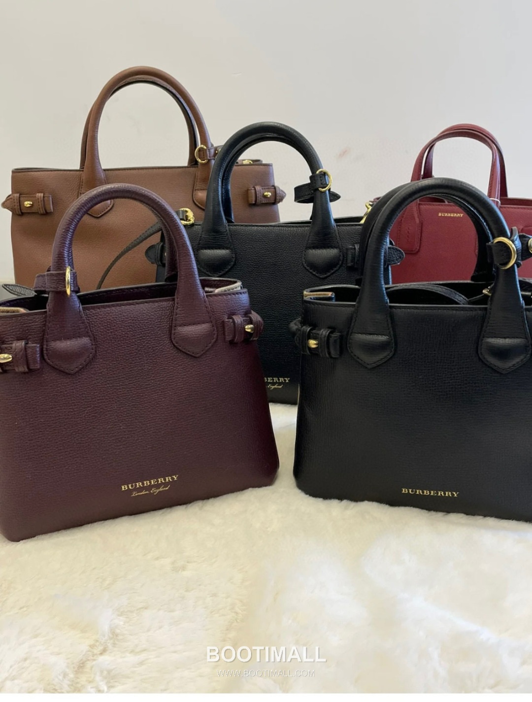 Burberry Banner Check Panel Calfskin Beige Top Handle Bag 버버리 배너 체크 패널 카프스킨 베이지 탑핸들백 26cm 4