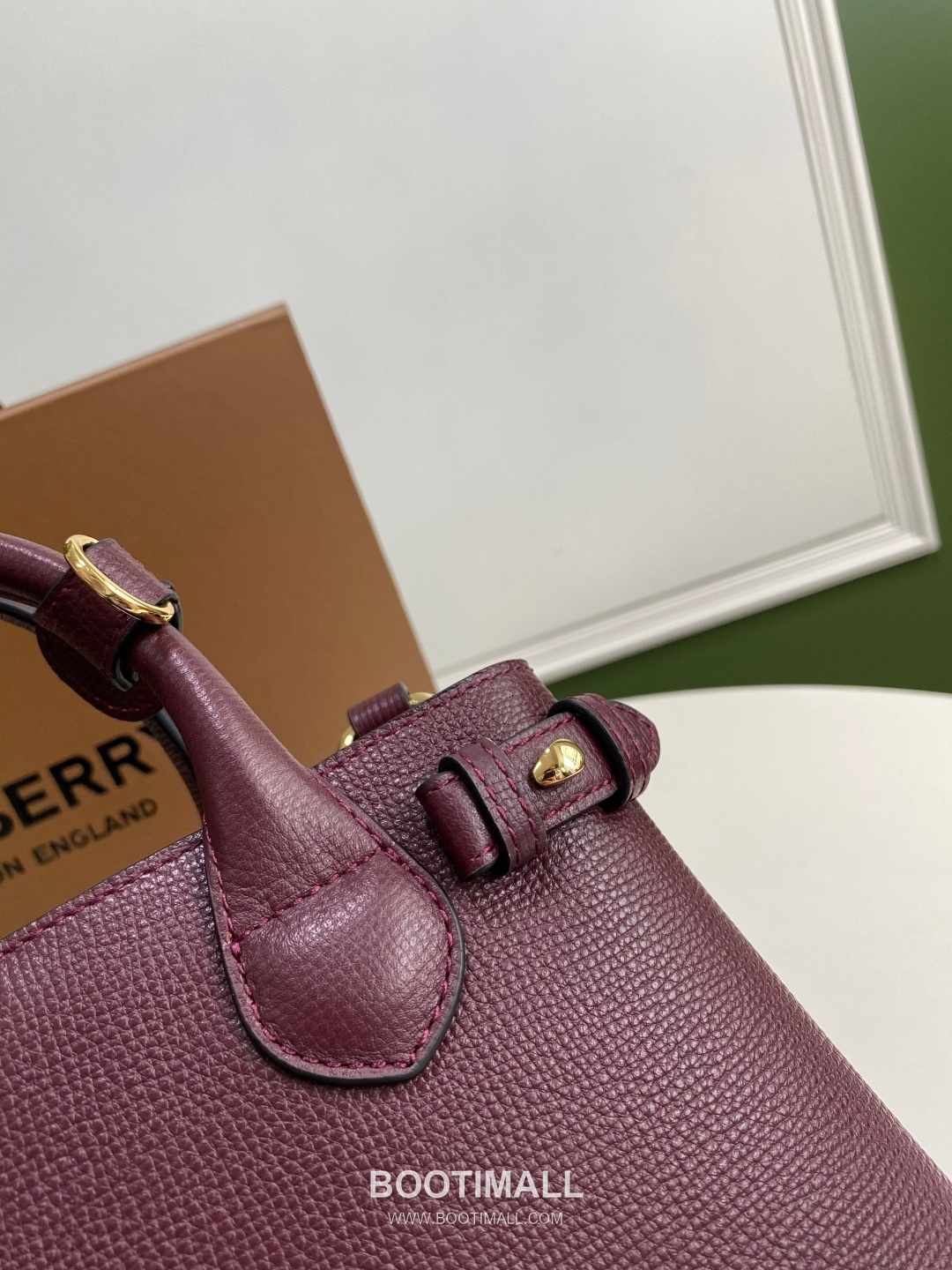 Burberry Banner Check Panel Calfskin Beige Top Handle Bag 버버리 배너 체크 패널 카프스킨 베이지 탑핸들백 26cm 14