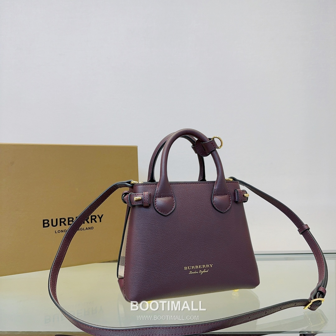 Burberry The Banner House Check Cotton Canvas Beige Tote Bag 버버리 더 배너 하우스 체크 712160 코튼 캔버스 베이지 토트백 22cm 9