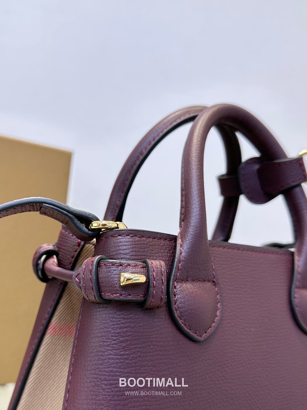 Burberry The Banner House Check Cotton Canvas Beige Tote Bag 버버리 더 배너 하우스 체크 712160 코튼 캔버스 베이지 토트백 22cm 11