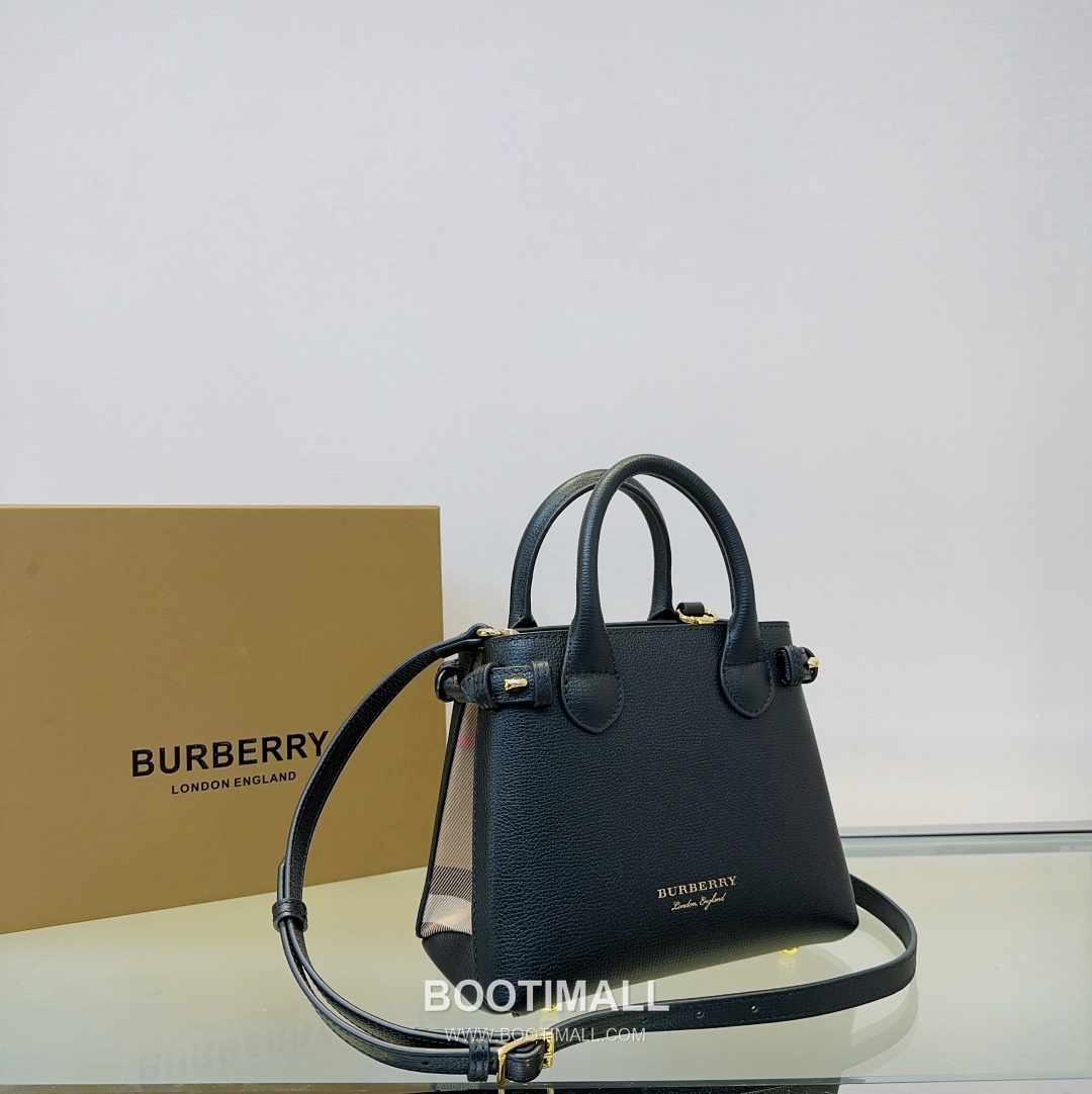 Burberry The Banner House Check Cotton Canvas Beige Tote Bag 버버리 더 배너 하우스 체크 712160 코튼 캔버스 베이지 토트백 22cm 2