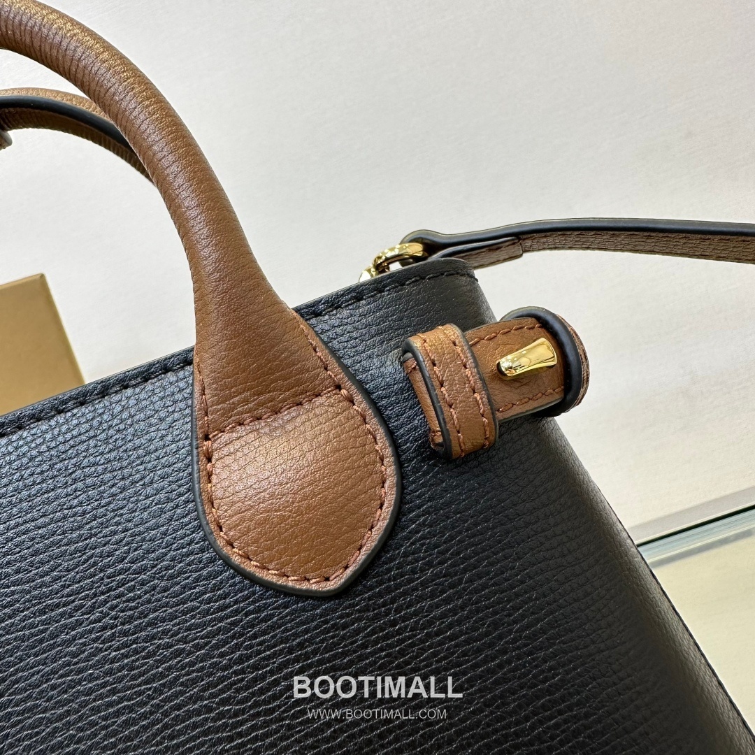 Burberry The Banner House Check Cotton Canvas Beige Tote Bag 버버리 더 배너 하우스 체크 712160 코튼 캔버스 베이지 토트백 22cm 14