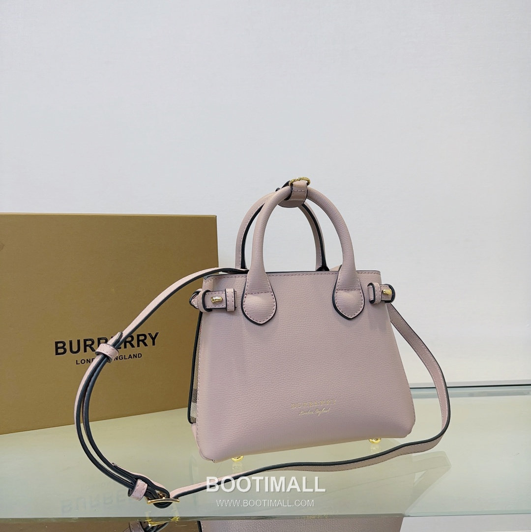 Burberry The Banner House Check Cotton Canvas Beige Top Handle Bag 버버리 더 배너 하우스 체크 코튼 캔버스 베이지 탑핸들백 22cm 11