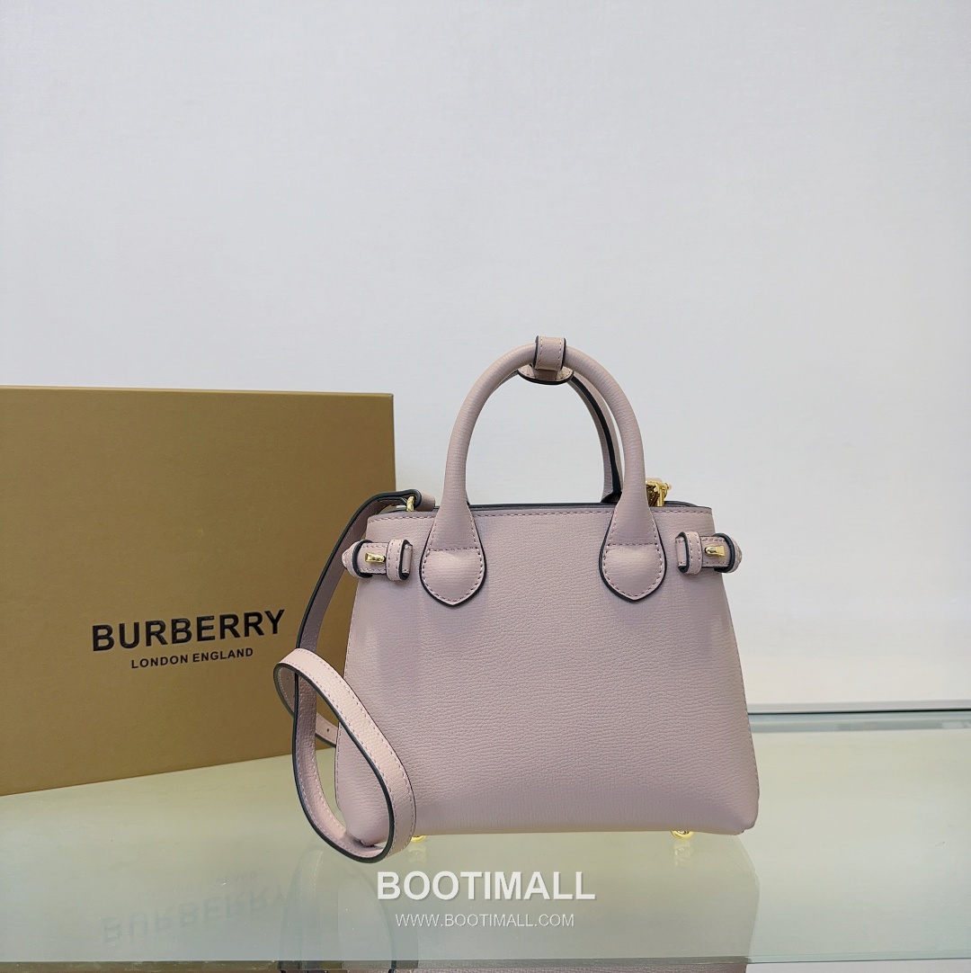 Burberry The Banner House Check Cotton Canvas Beige Top Handle Bag 버버리 더 배너 하우스 체크 코튼 캔버스 베이지 탑핸들백 22cm 12