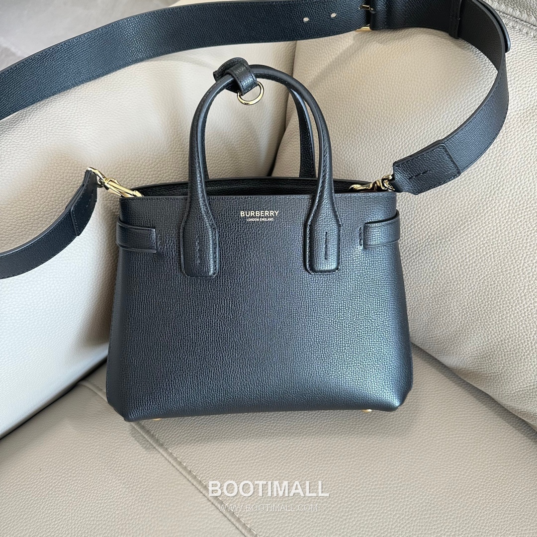 Burberry Banner Vintage Check Grained Cowhide Beige Tote Bag 버버리 배너 빈티지 체크 557163 그레인드 소가죽 베이지 토트백 26cm 1