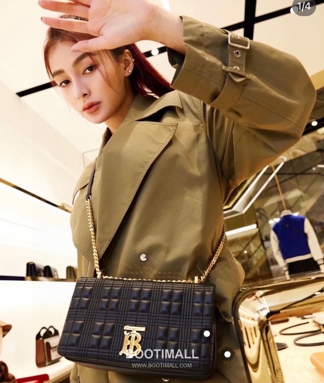 Burberry Lola Quilted Italian Tanned Lambskin Chain Shoulder Bag 버버리 롤라 퀼팅 209163 이탈리아 태닝 램스킨 체인 숄더백 23cm 1