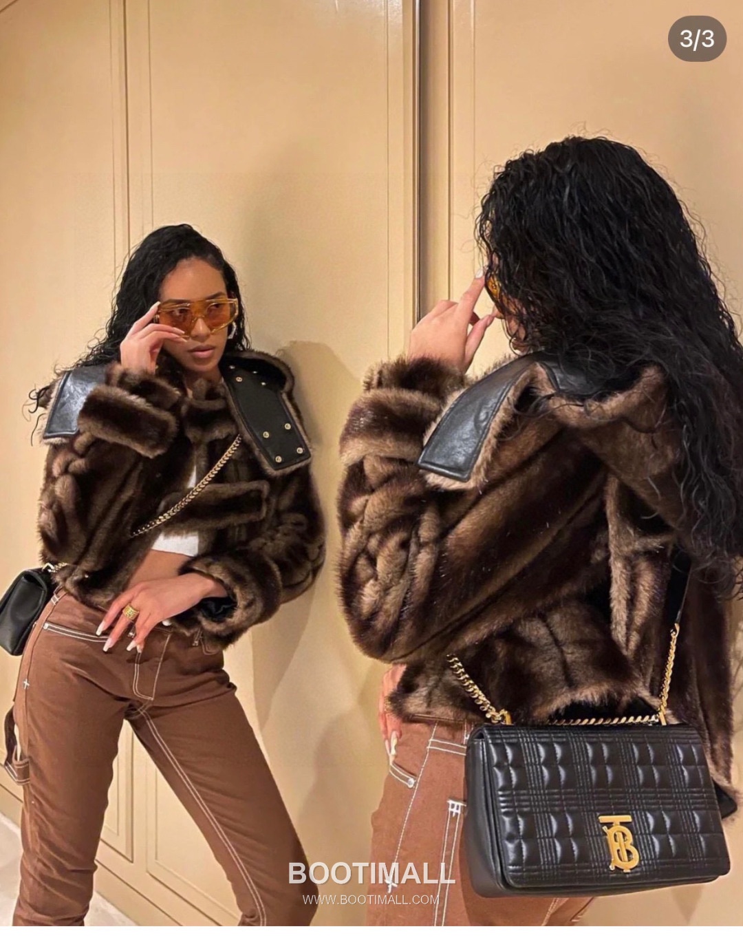 Burberry Lola Quilted Italian Tanned Lambskin Chain Shoulder Bag 버버리 롤라 퀼팅 209163 이탈리아 태닝 램스킨 체인 숄더백 23cm 5