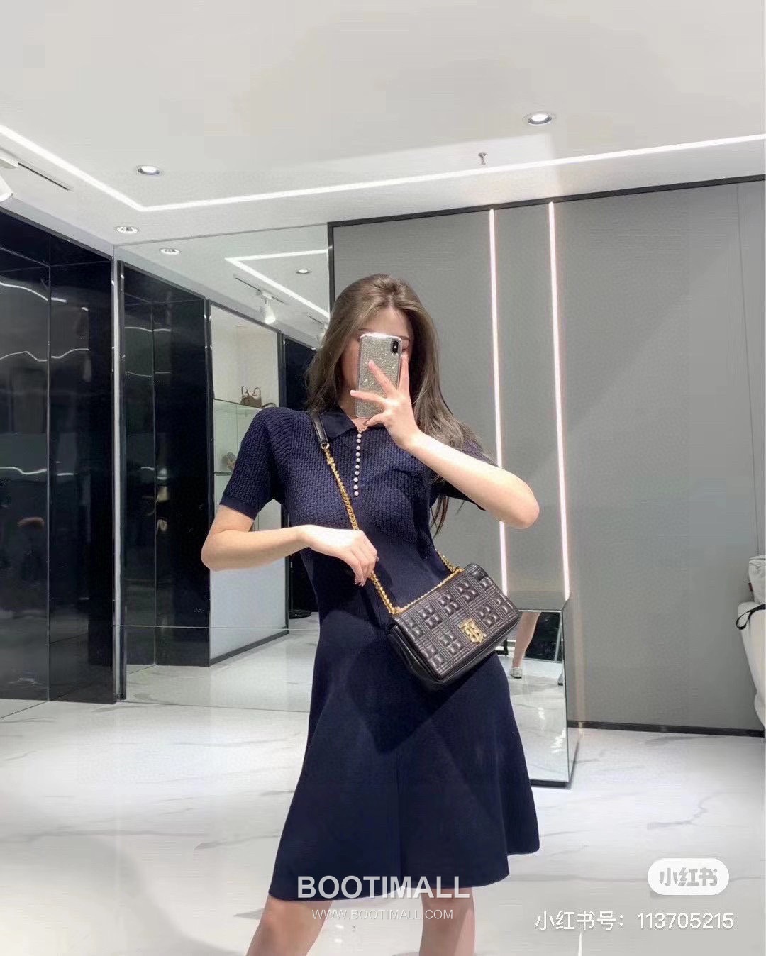 Burberry Lola Quilted Italian Tanned Lambskin Chain Shoulder Bag 버버리 롤라 퀼팅 209163 이탈리아 태닝 램스킨 체인 숄더백 23cm 9