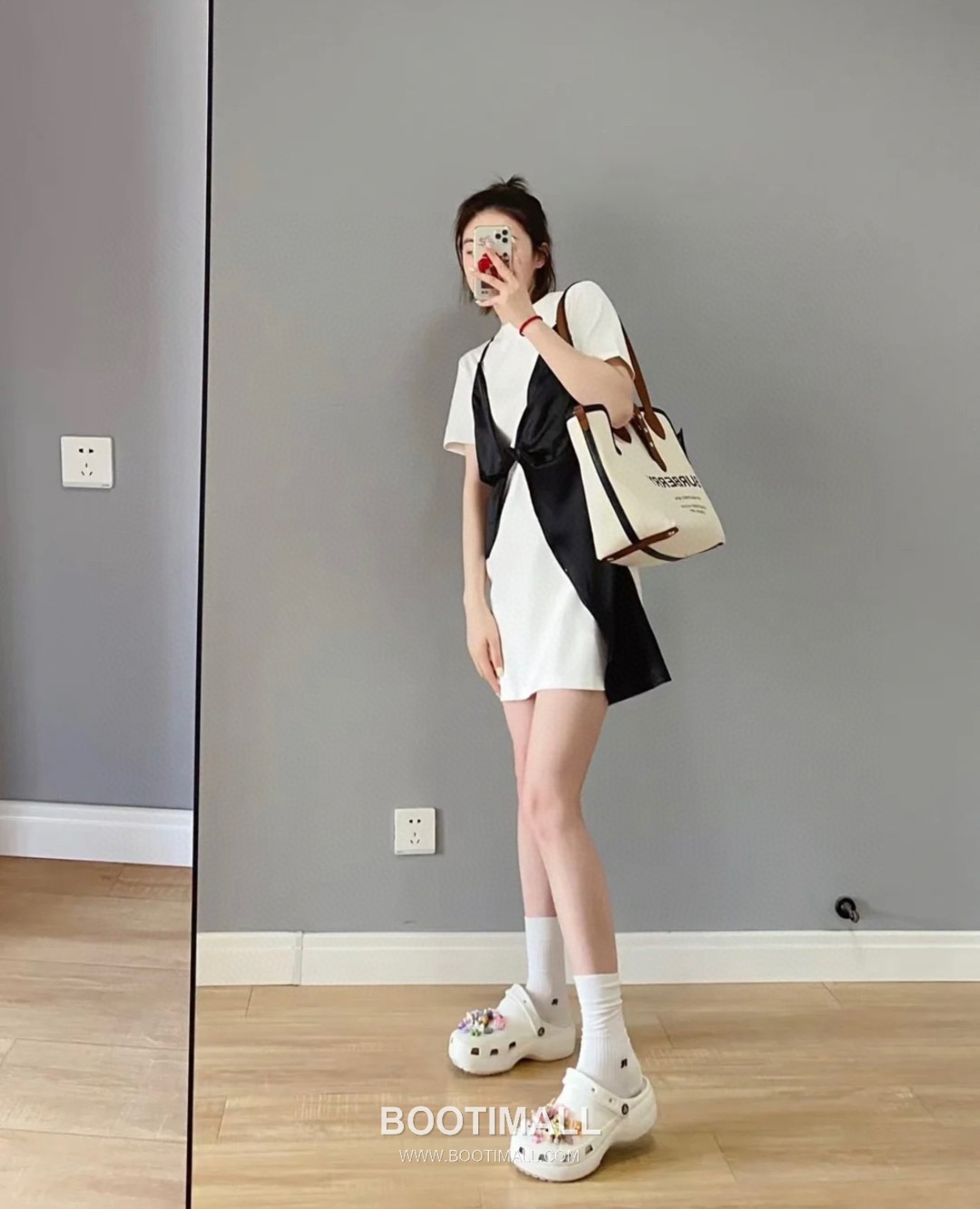 Burberry The Belt Horseferry Cotton Canvas Tote Bag 버버리 더 벨트 호스페리 코튼 캔버스 토트백 43cm 6