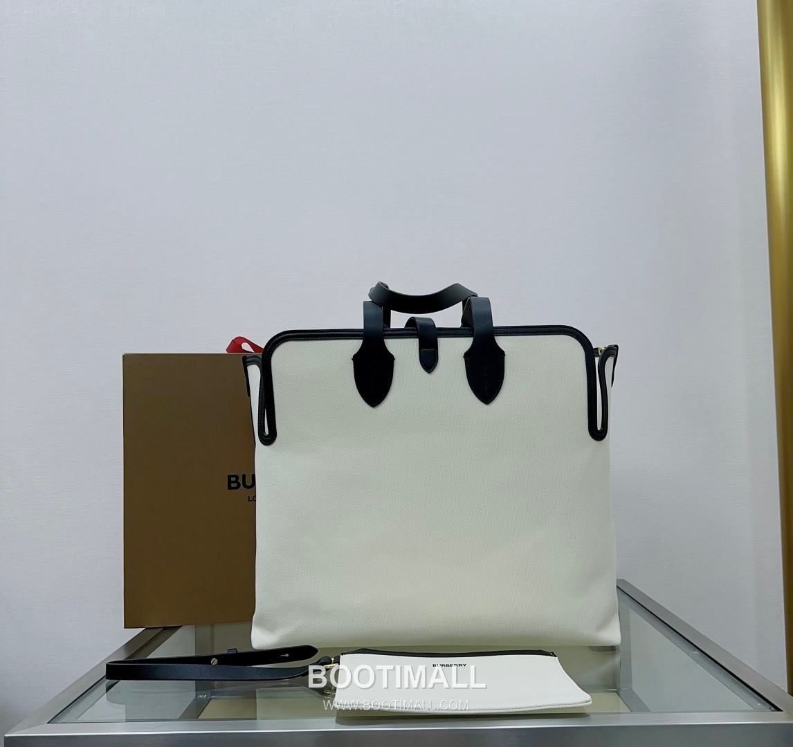 Burberry The Belt Horseferry Cotton Canvas Tote Bag 버버리 더 벨트 호스페리 코튼 캔버스 토트백 43cm 12