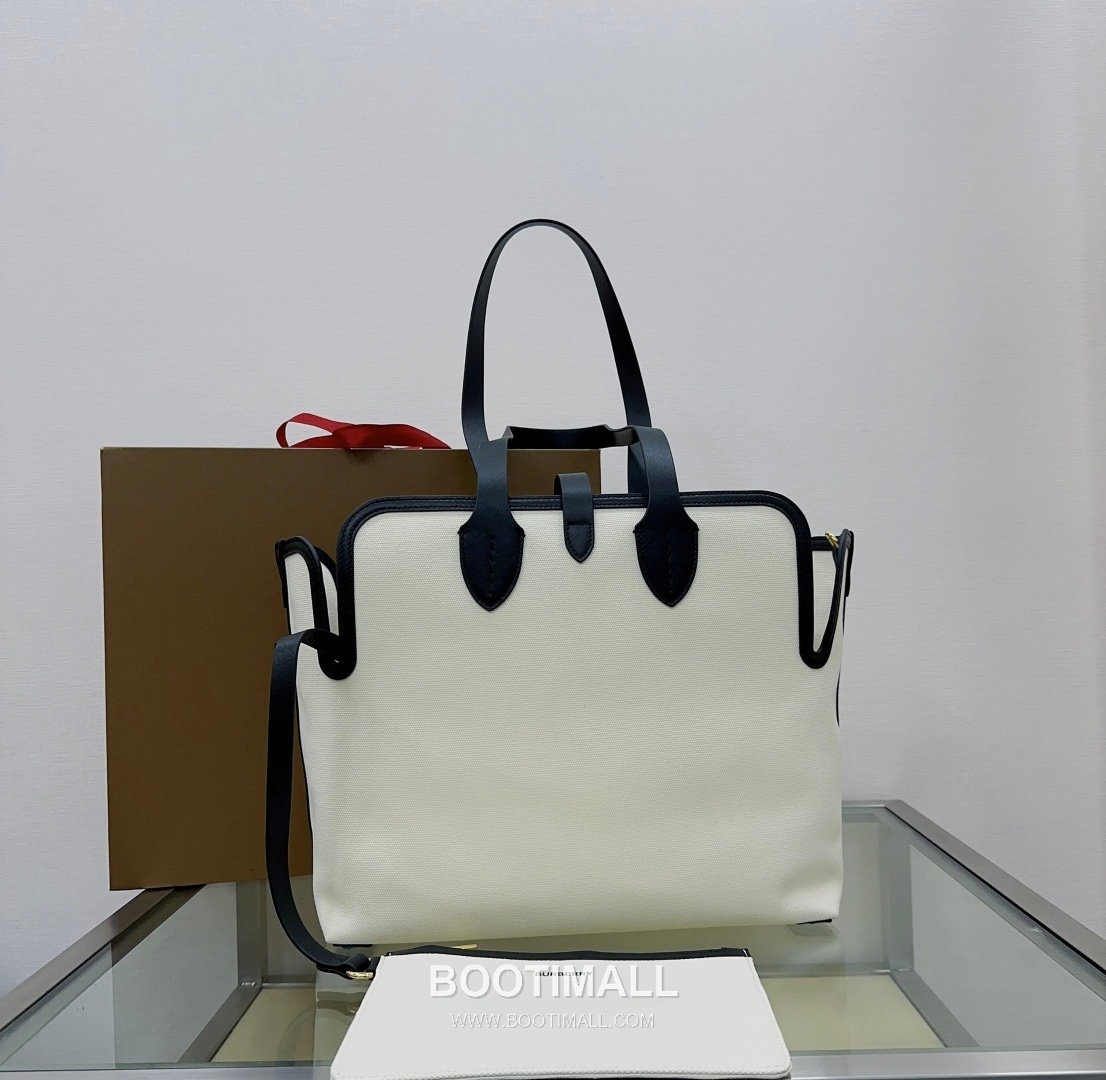 Burberry The Belt Horseferry Cotton Canvas Tote Bag 버버리 더 벨트 호스페리 코튼 캔버스 토트백 35cm 12
