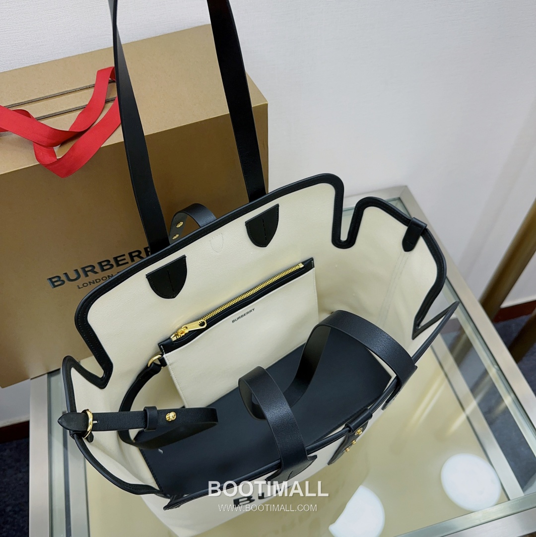 Burberry The Belt Horseferry Cotton Canvas Tote Bag 버버리 더 벨트 호스페리 코튼 캔버스 토트백 35cm 17