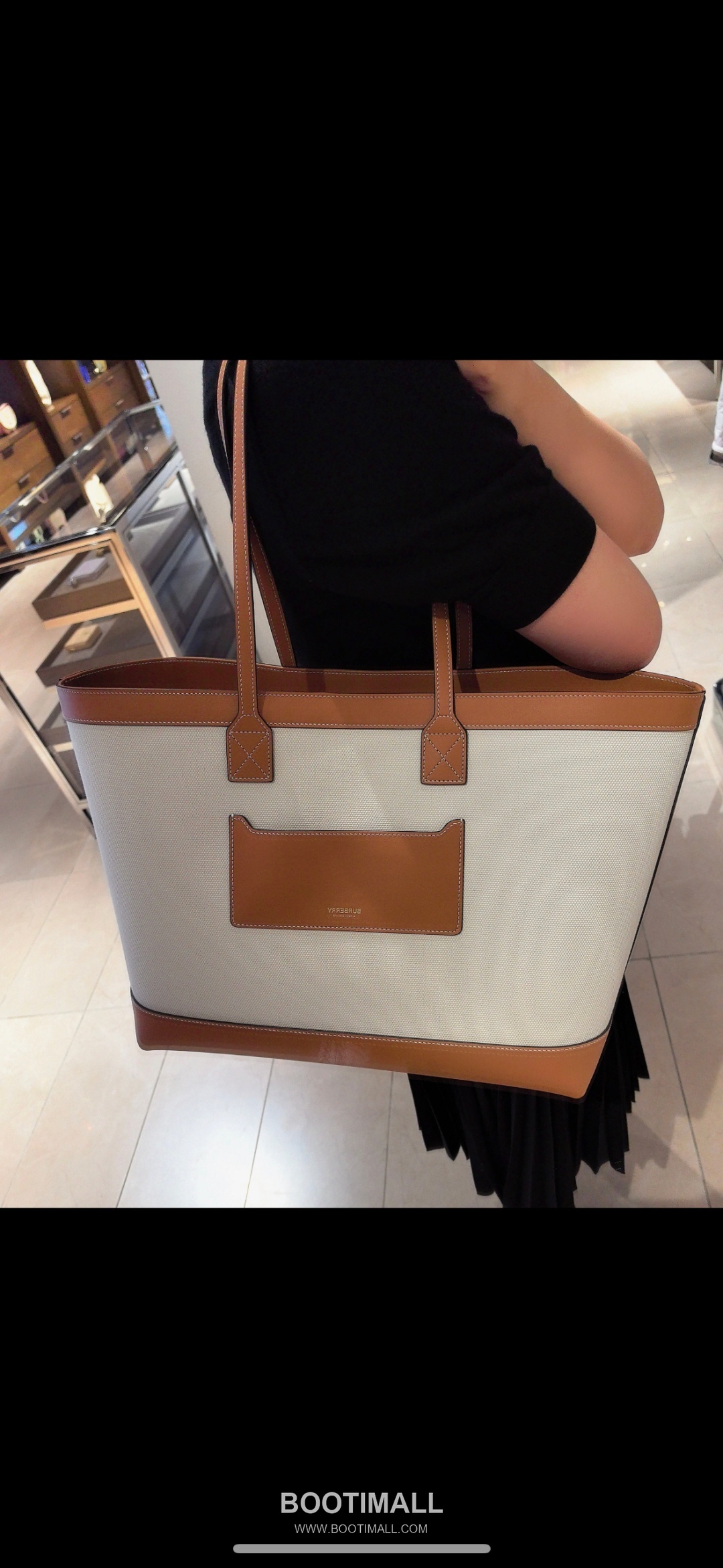 Burberry London 336160 Beige Tote Bag 버버리 런던 336160 베이지 토트백 36cm 4