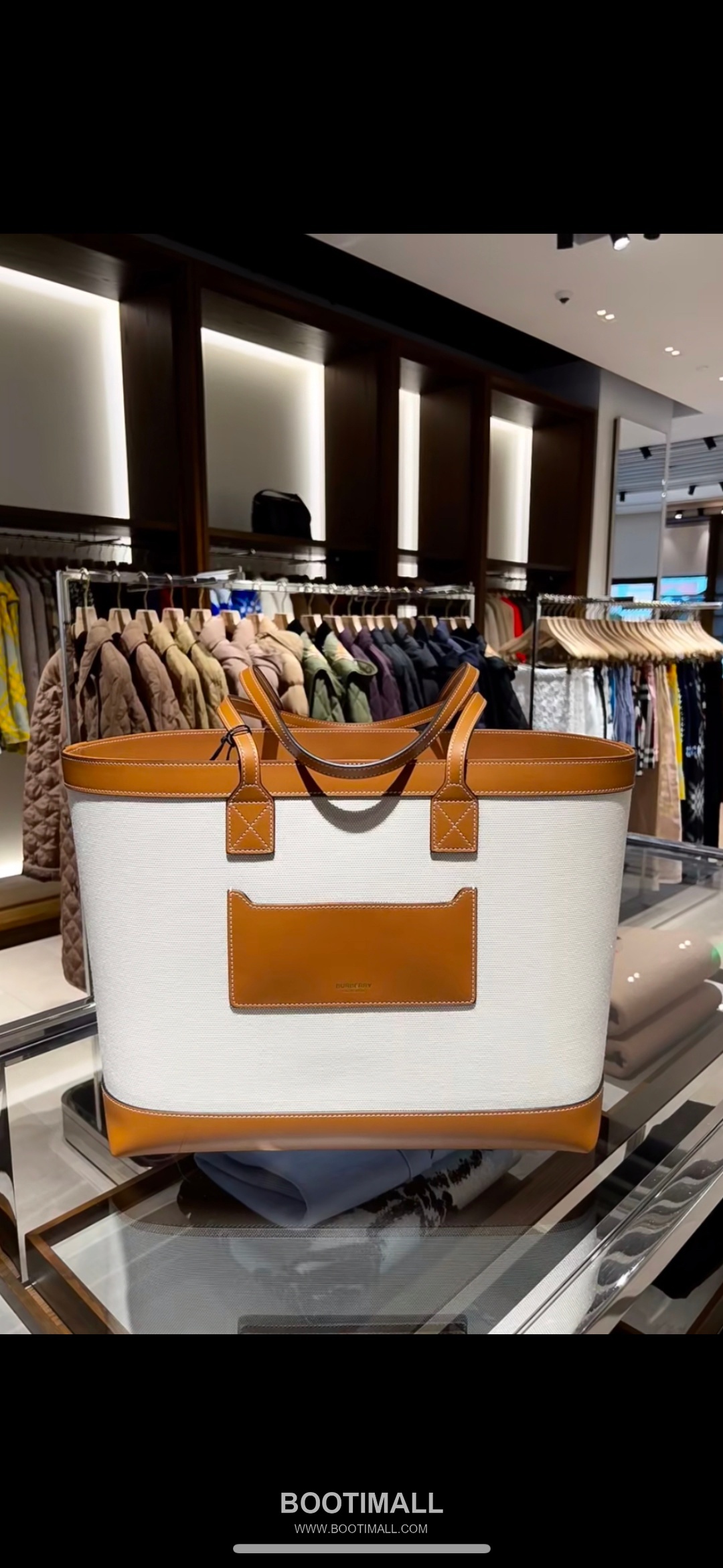 Burberry London 336160 Beige Tote Bag 버버리 런던 336160 베이지 토트백 36cm 6