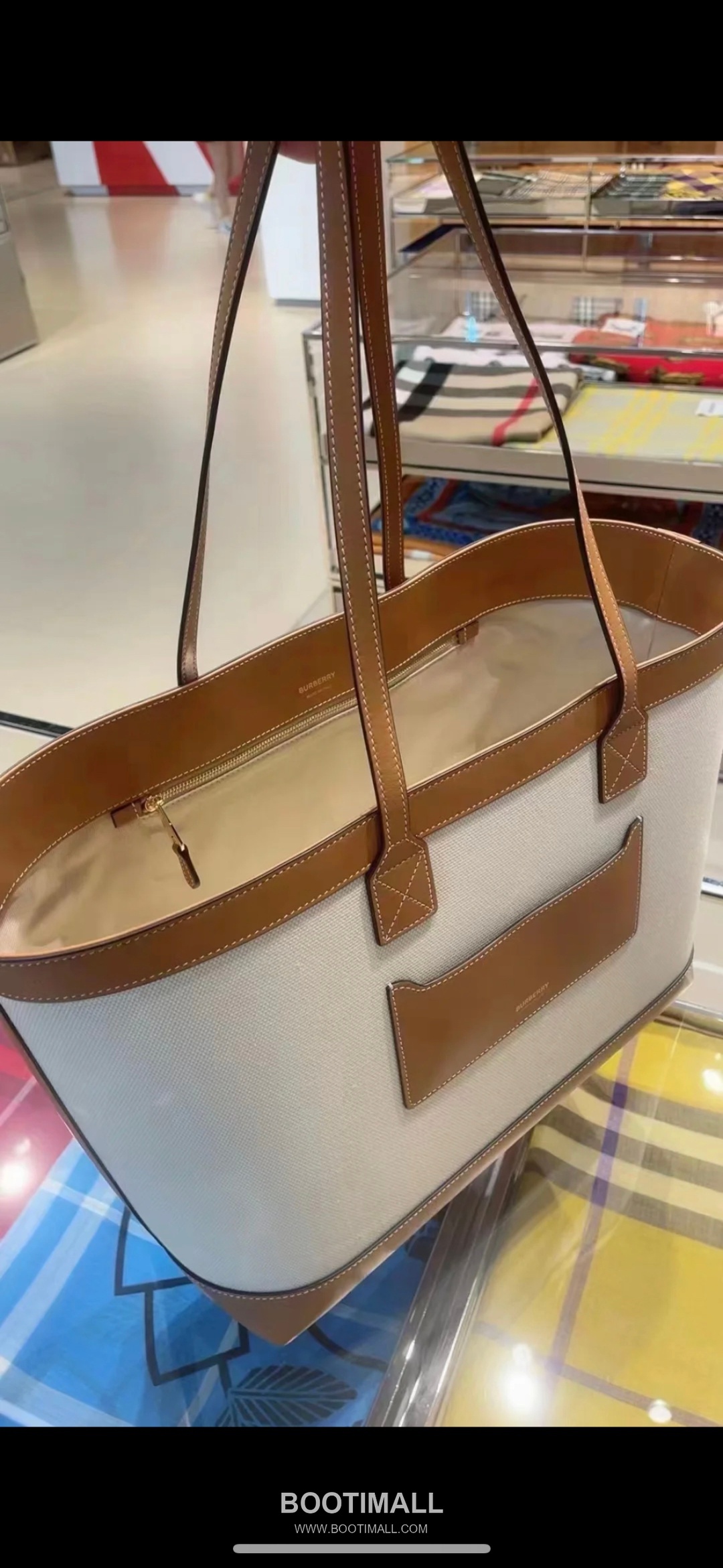 Burberry London 336160 Beige Tote Bag 버버리 런던 336160 베이지 토트백 36cm 9