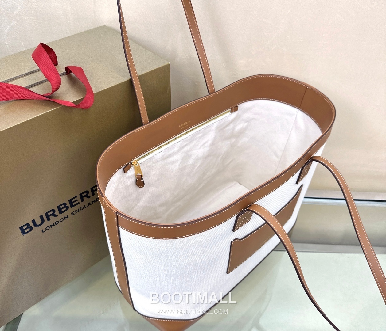 Burberry London 336160 Beige Tote Bag 버버리 런던 336160 베이지 토트백 36cm 15