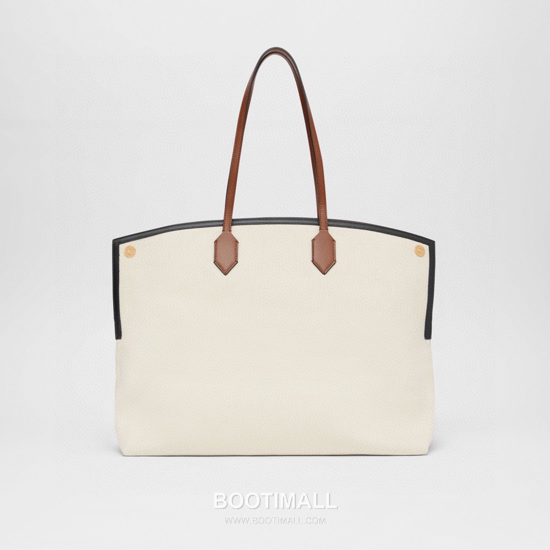 Burberry Society Logo Print Cotton Canvas Beige Tote Bag 버버리 소사이어티 로고 프린트 코튼 캔버스 베이지 토트백 38cm 7