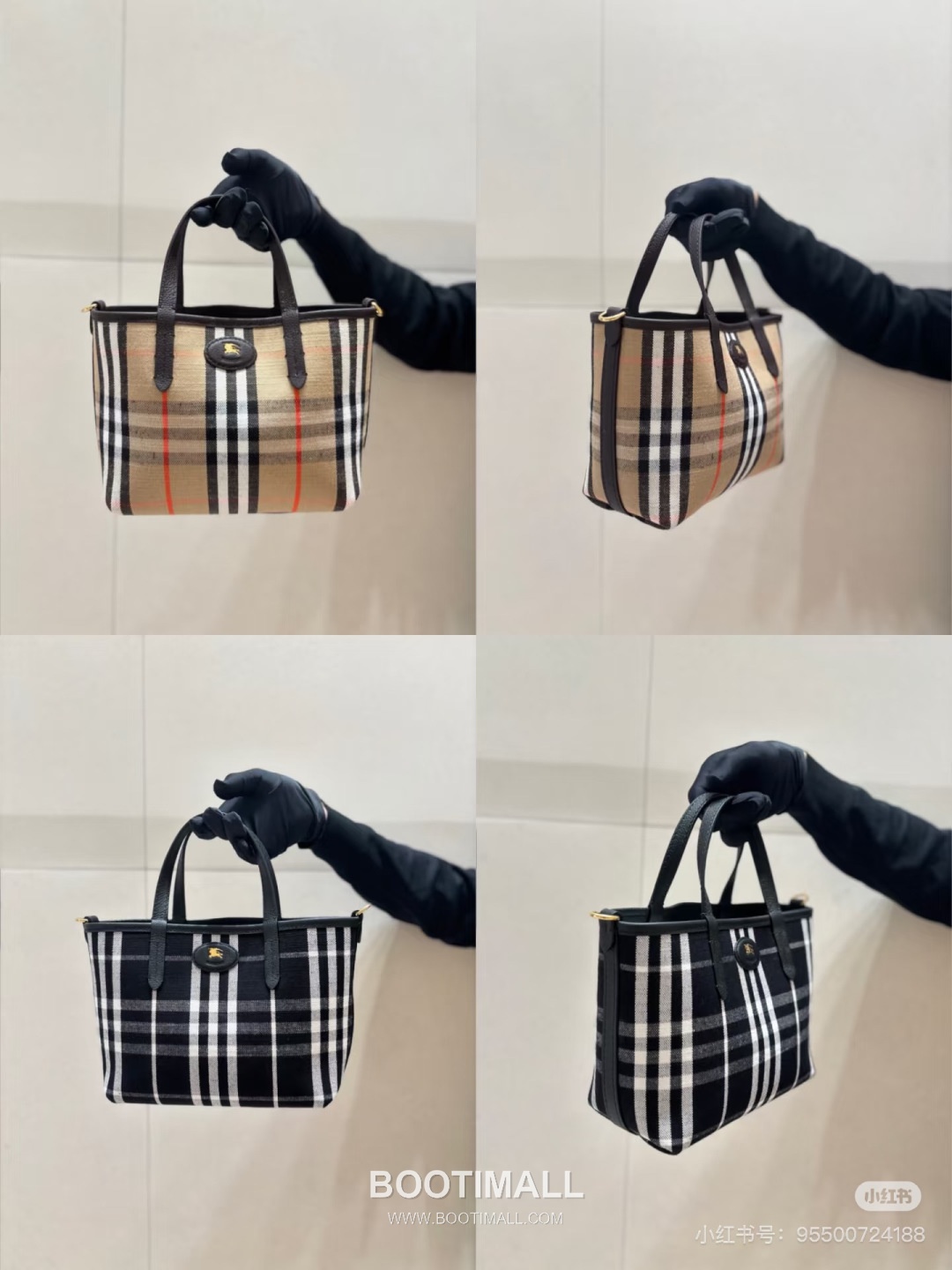 Burberry Bloomsbury Reversible Mini Tote Grained Calfskin Sand Bag 버버리 블룸즈버리 리버서블 미니 토트 그레인드 카프스킨 샌드 22cm 8