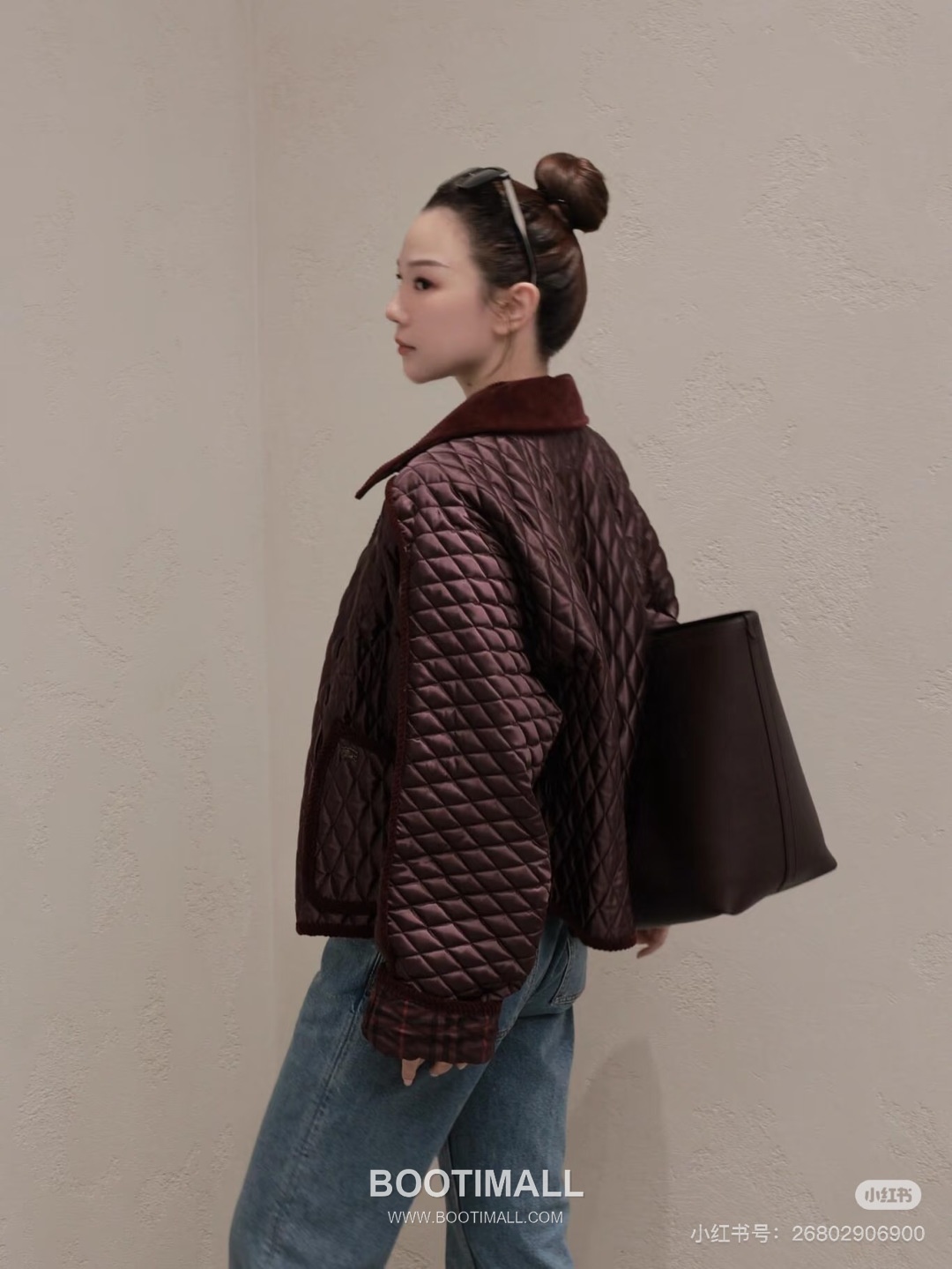 Burberry Bloomsbury Reversible Check Tote Grained Calfskin Sand Bag 버버리 블룸즈버리 리버서블 체크 토트 그레인드 카프스킨 샌드 37.5cm 20