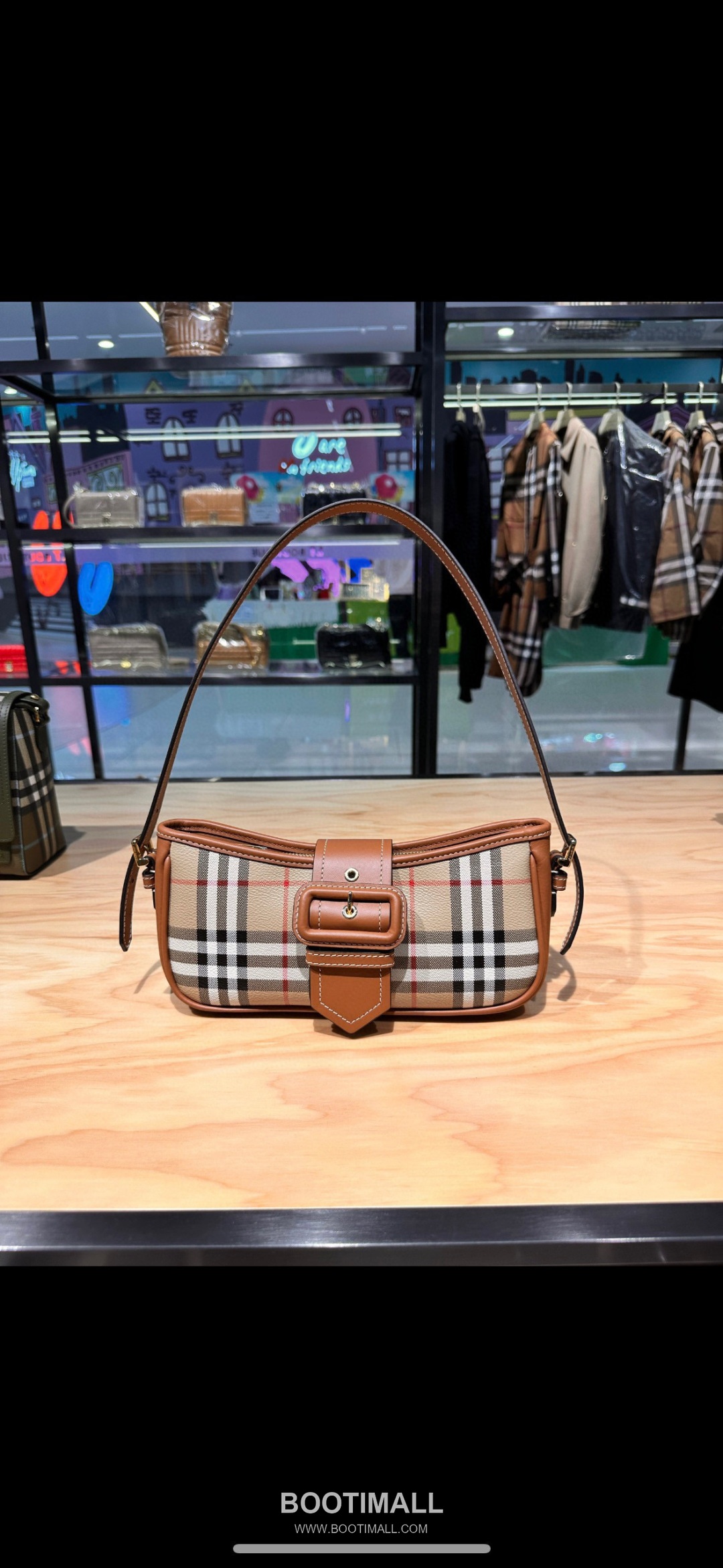 Burberry Check Buckle Strap Shoulder Bag 버버리 체크 버클 스트랩 숄더백 26cm 7