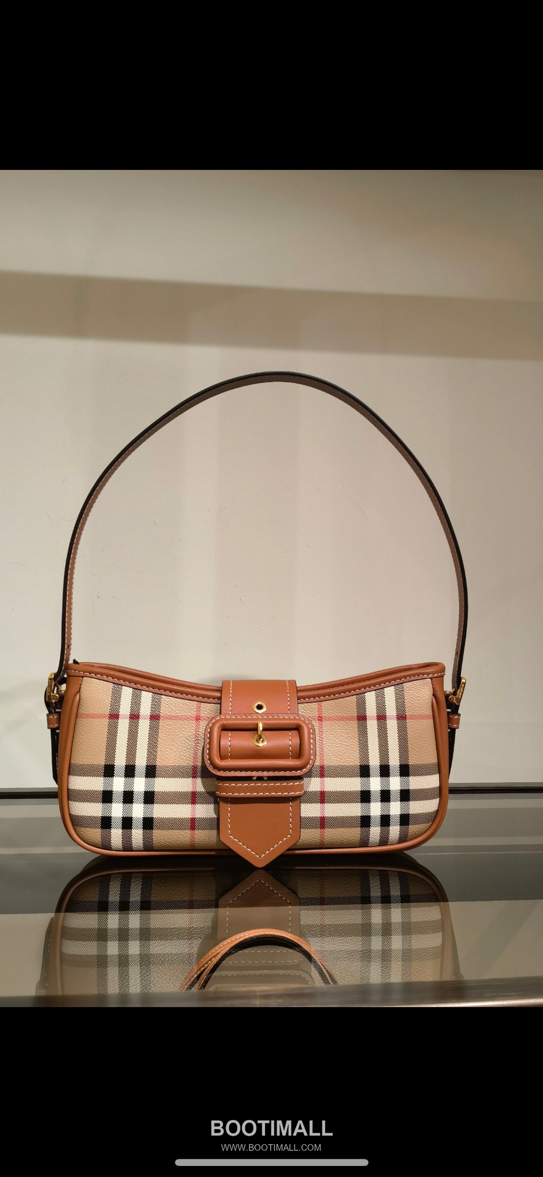 Burberry Check Buckle Strap Shoulder Bag 버버리 체크 버클 스트랩 숄더백 26cm 8