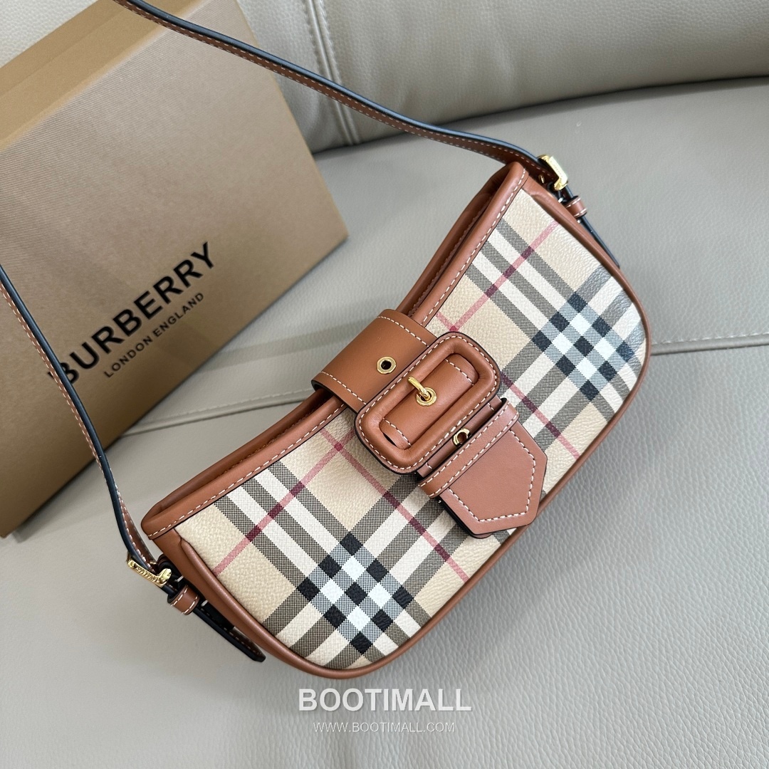 Burberry Check Buckle Strap Shoulder Bag 버버리 체크 버클 스트랩 숄더백 26cm 11