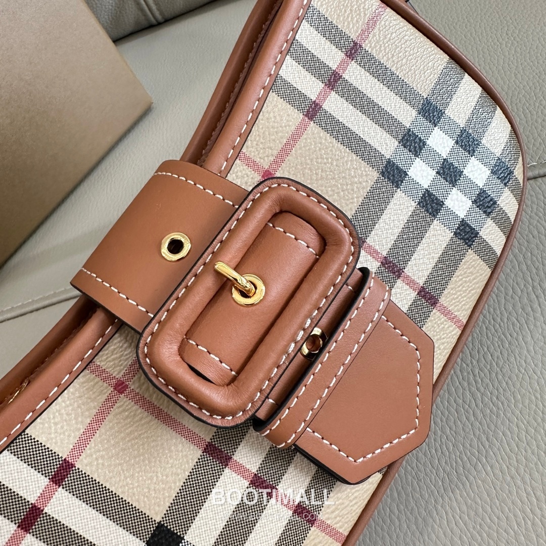 Burberry Check Buckle Strap Shoulder Bag 버버리 체크 버클 스트랩 숄더백 26cm 12
