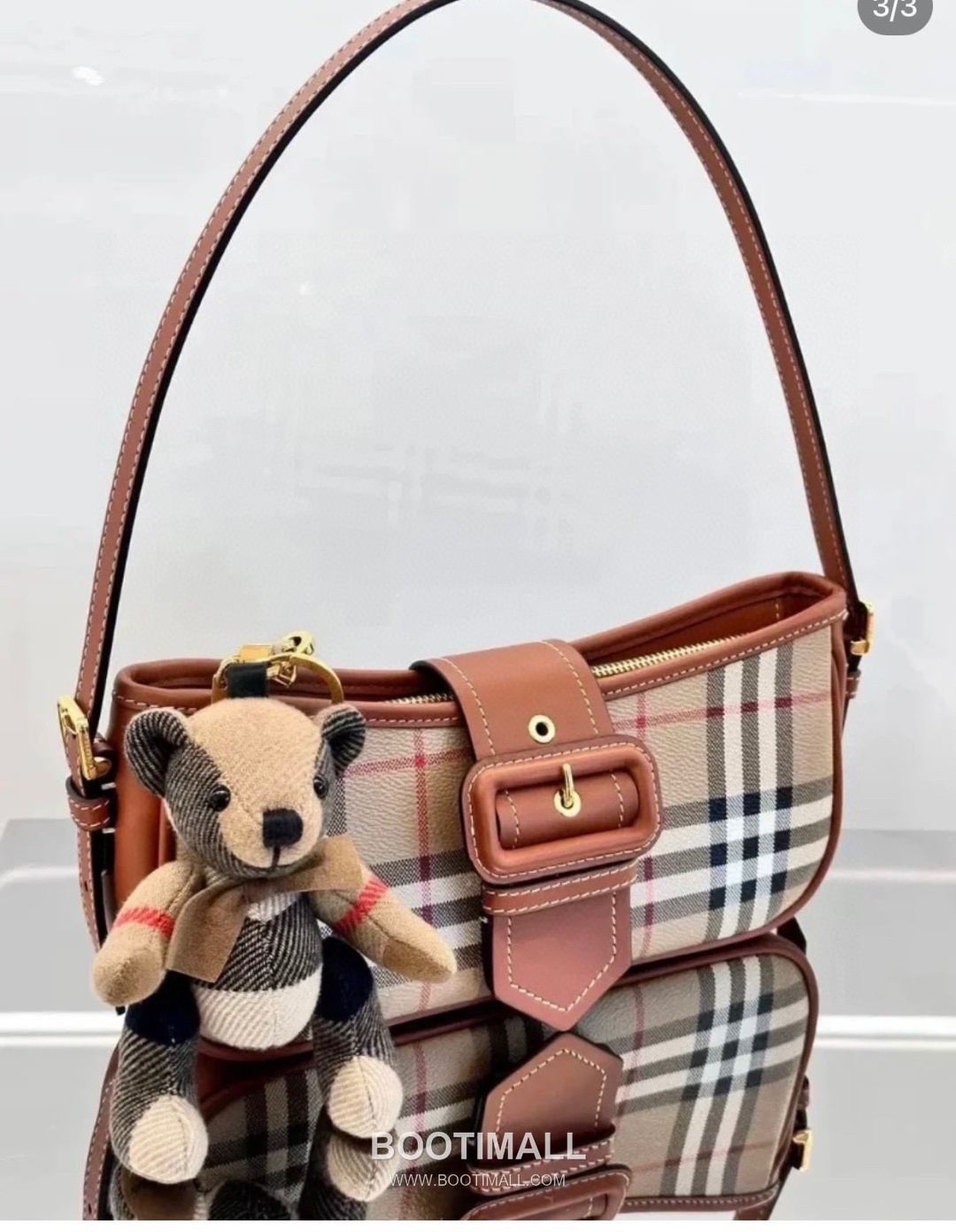 Burberry Check Buckle Strap Shoulder Bag 버버리 체크 버클 스트랩 숄더백 26cm 25