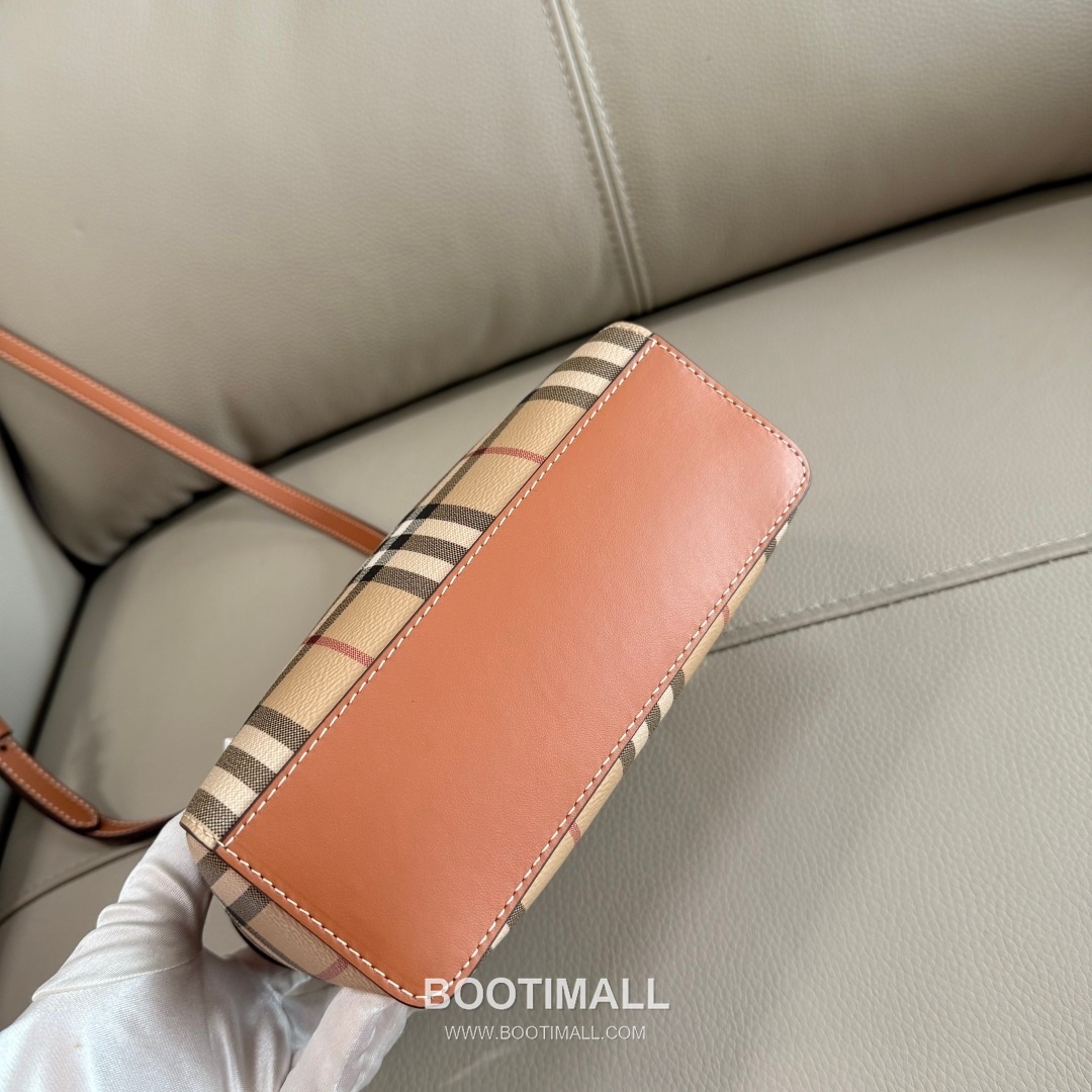 Burberry Check Vanity Cotton Blend Archive Beige Top Handle Bag 버버리 체크 배니티 525153 코튼 혼방 아카이브 베이지 탑핸들백 20cm 17