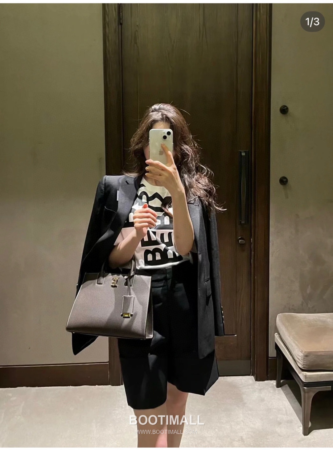 Burberry Thomas Logo Tote Grained Calfskin Bag 버버리 토마스 로고 토트 044173 그레인드 카프스킨 27cm 7