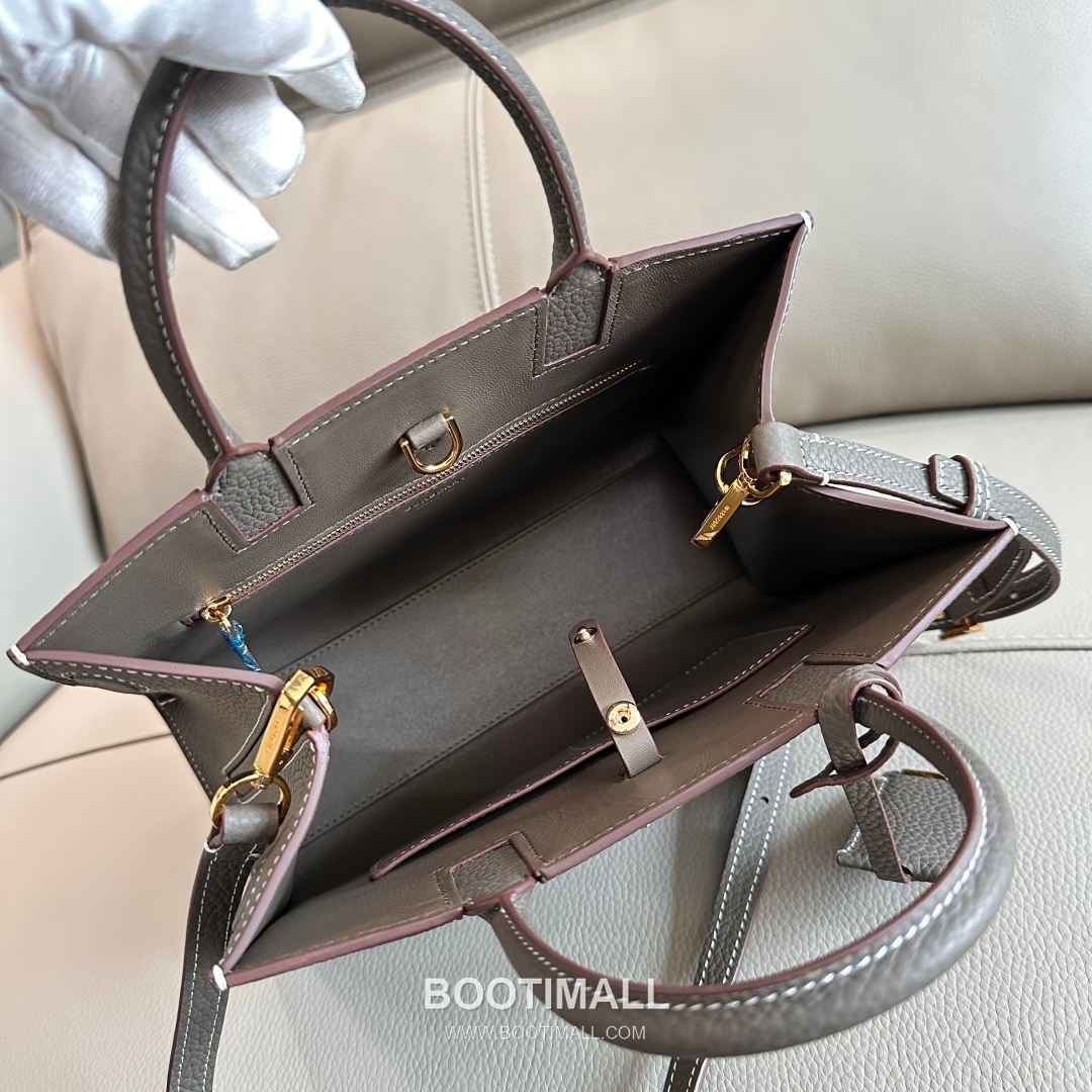 Burberry Thomas Logo Tote Grained Calfskin Bag 버버리 토마스 로고 토트 044173 그레인드 카프스킨 27cm 13