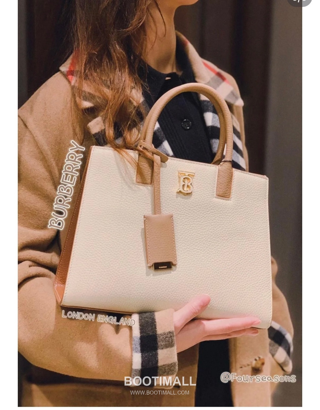 Burberry Thomas Logo Tote Grained Calfskin Bag 버버리 토마스 로고 토트 044173 그레인드 카프스킨 27cm 3