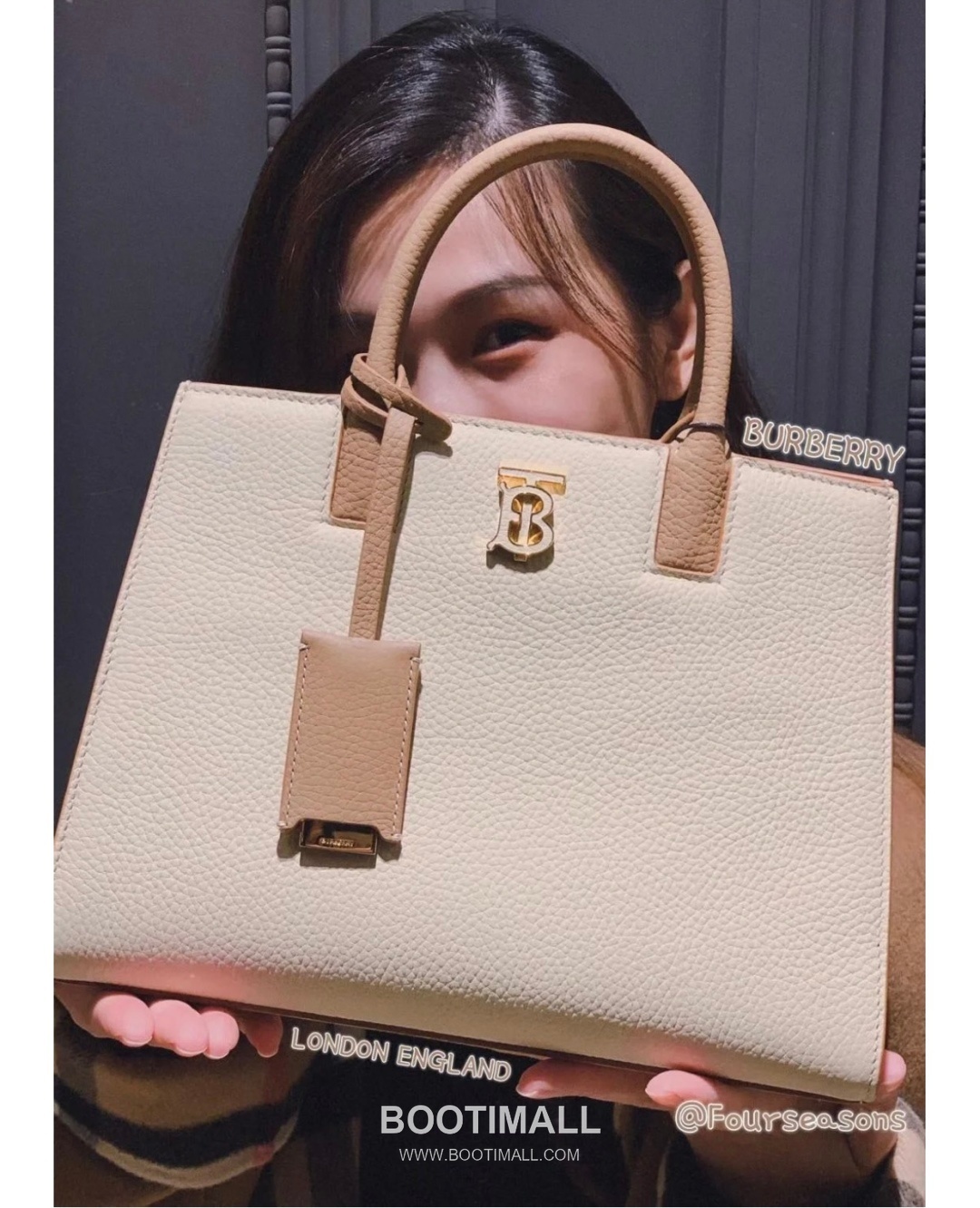 Burberry Thomas Logo Tote Grained Calfskin Bag 버버리 토마스 로고 토트 044173 그레인드 카프스킨 27cm 4