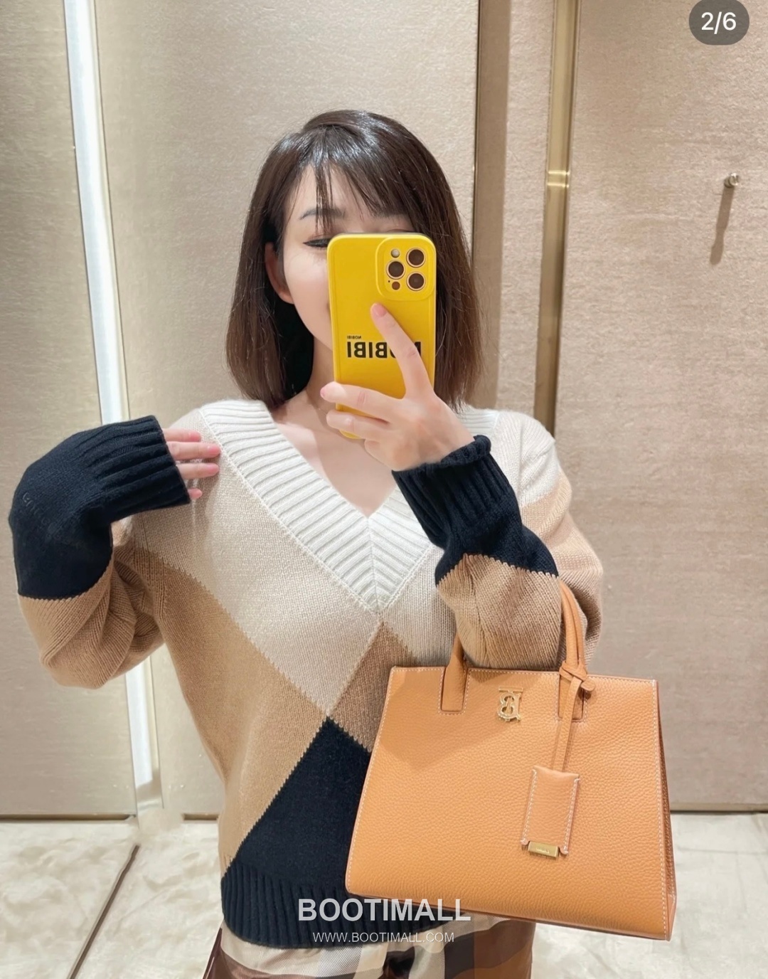 Burberry Thomas Logo Tote Grained Calfskin Bag 버버리 토마스 로고 토트 044173 그레인드 카프스킨 27cm 3