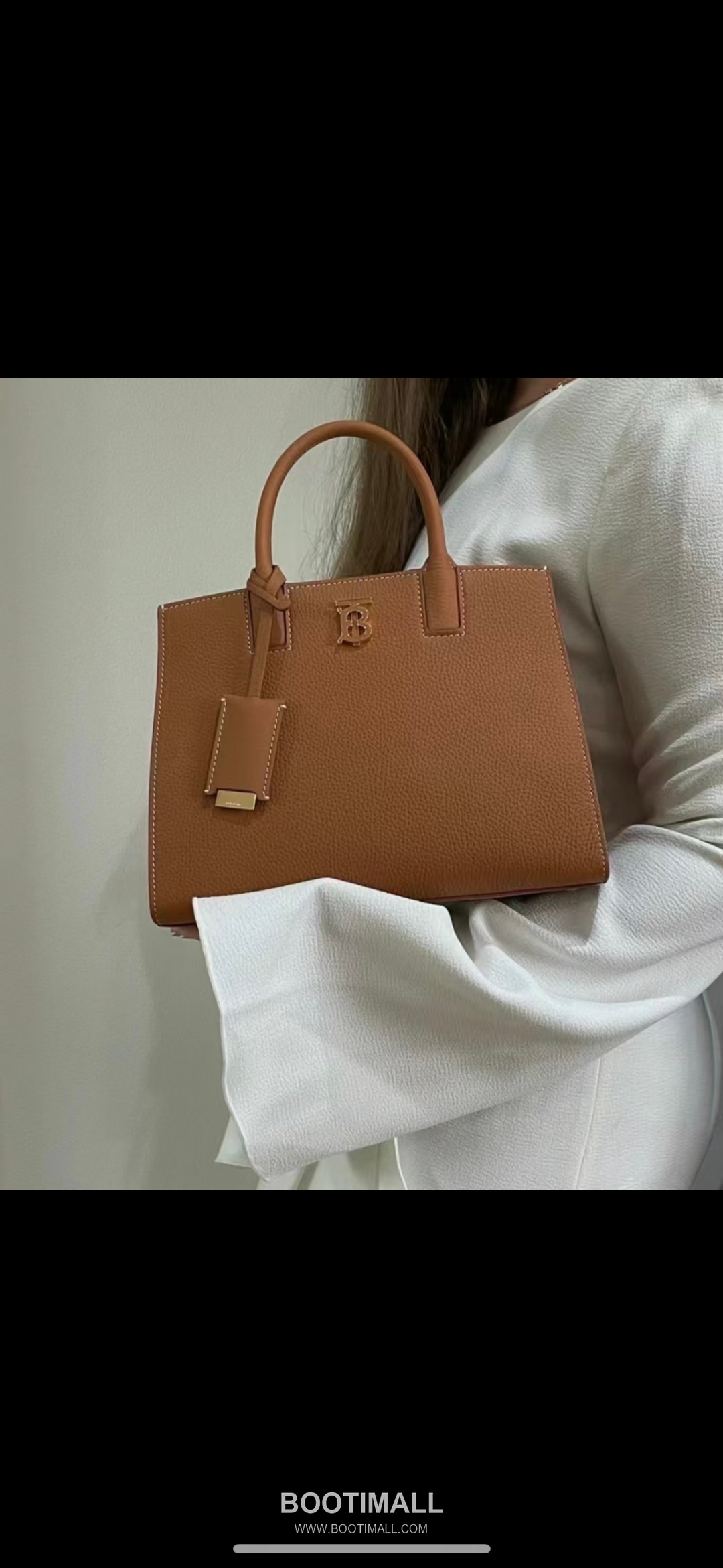 Burberry Thomas Logo Tote Grained Calfskin Bag 버버리 토마스 로고 토트 044173 그레인드 카프스킨 27cm 8