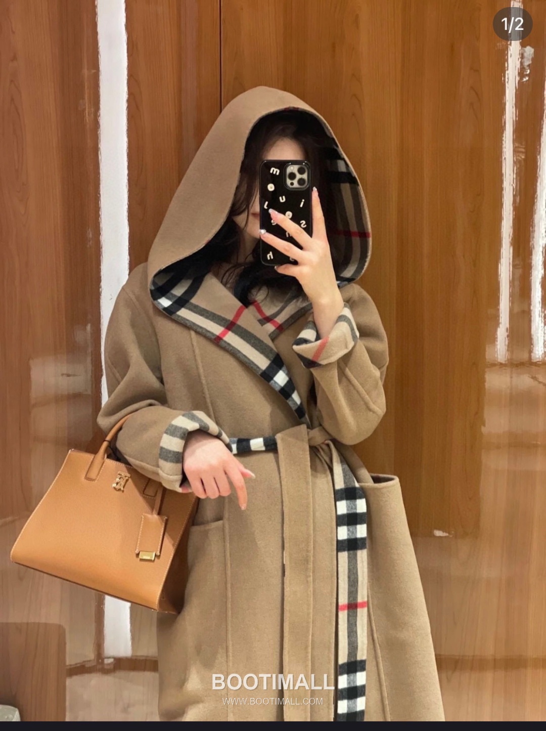 Burberry Thomas Logo Tote Grained Calfskin Bag 버버리 토마스 로고 토트 044173 그레인드 카프스킨 27cm 9