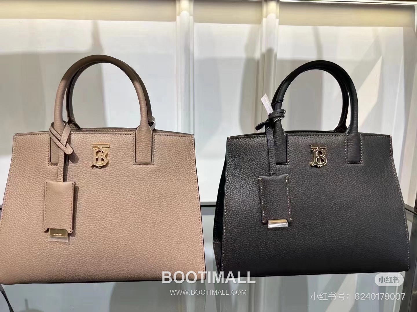 Burberry Thomas Logo Tote Grained Calfskin Bag 버버리 토마스 로고 토트 044173 그레인드 카프스킨 27cm 8