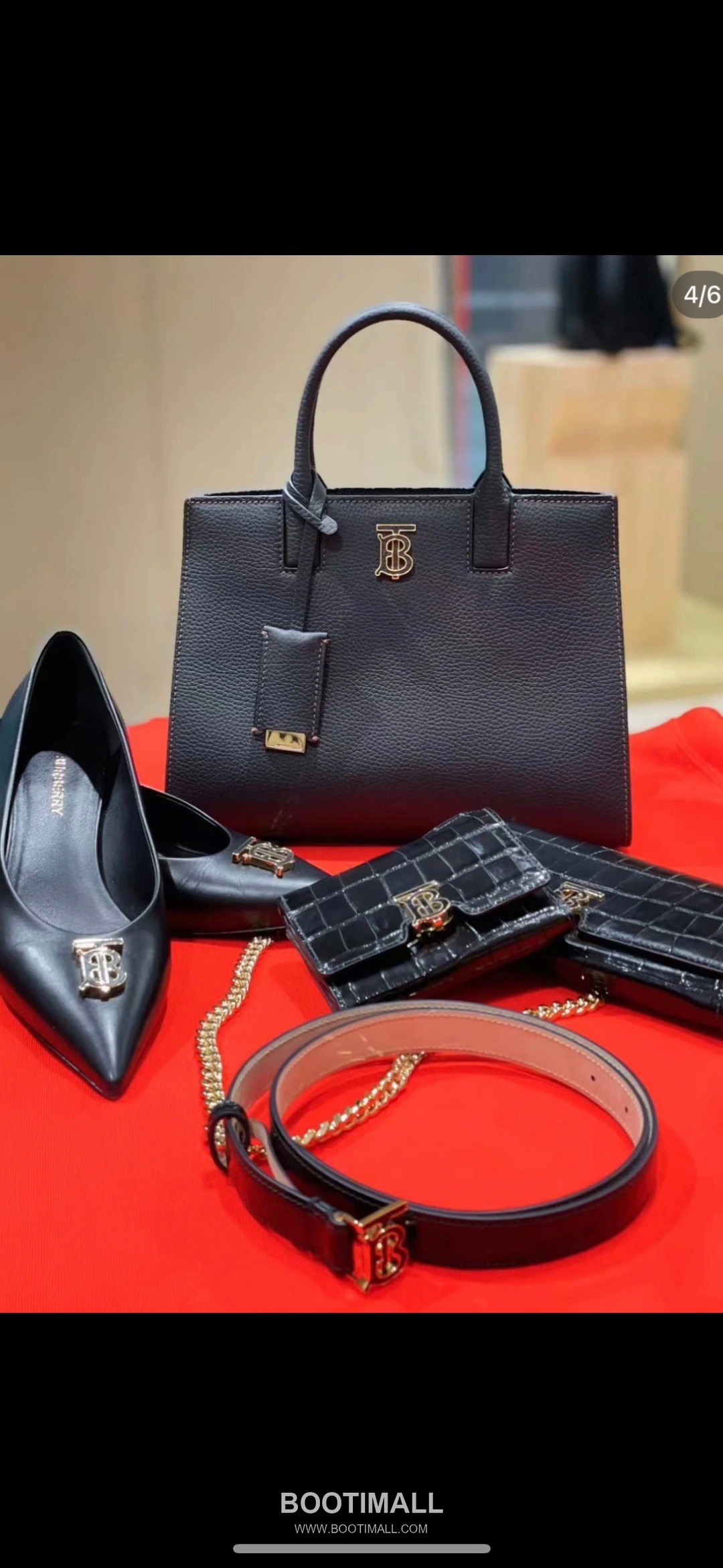 Burberry Thomas Logo Tote Grained Calfskin Bag 버버리 토마스 로고 토트 044173 그레인드 카프스킨 27cm 4